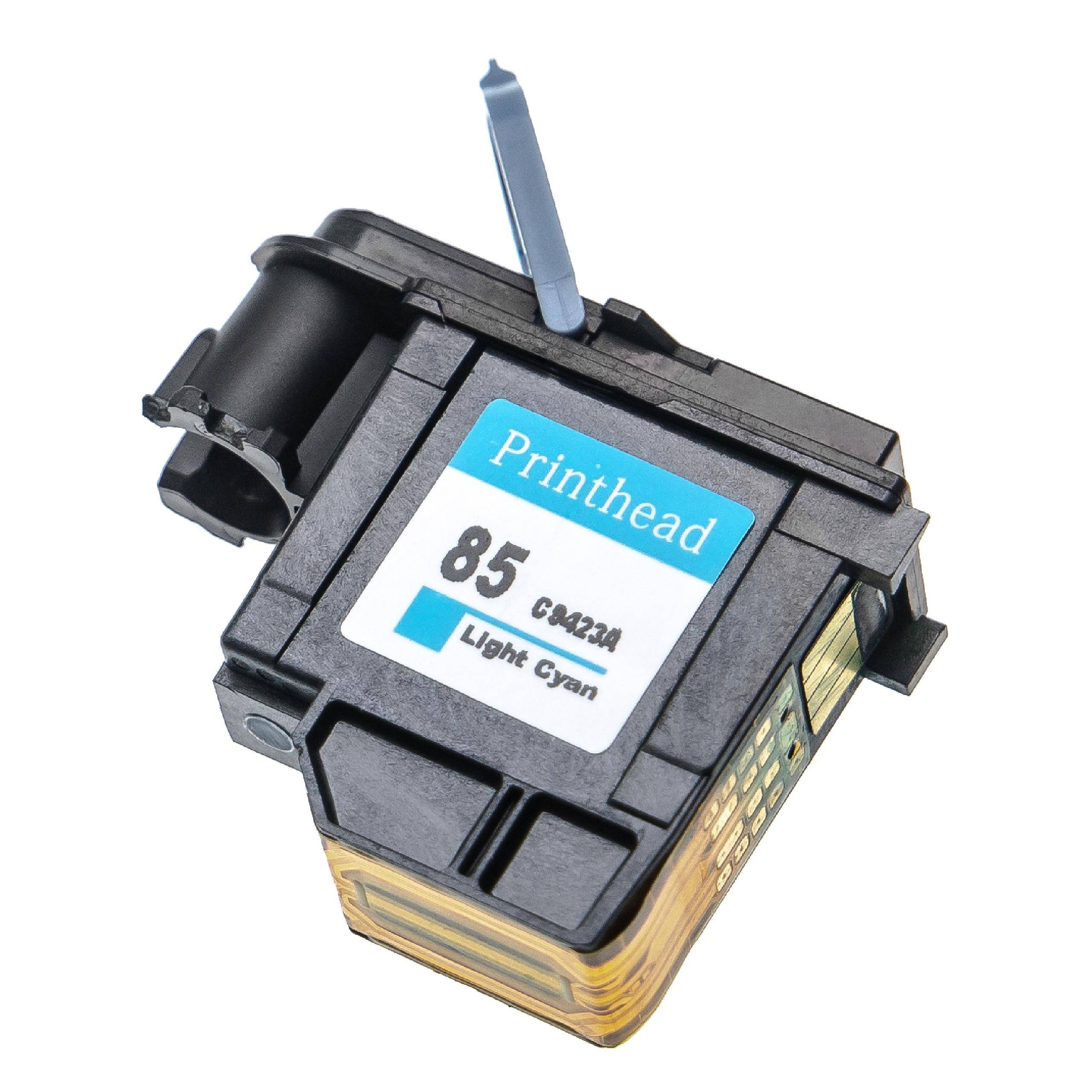 vhbw Druckkopf kompatibel mit HP DesignJet 130, 120, 10PS, 50PS, 90, 20PS, 30 Drucker - light cyan 5,1 cm breit refurbished