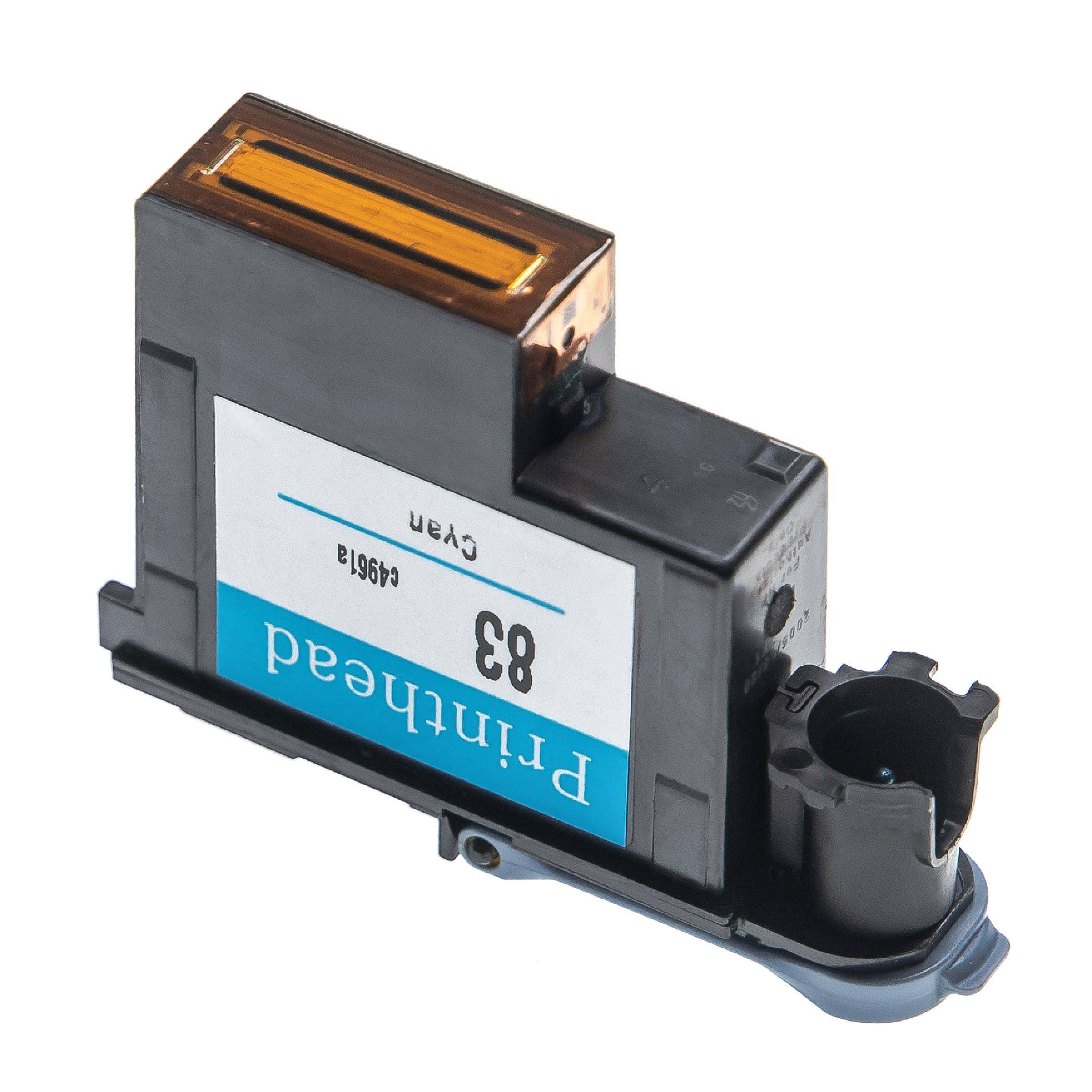 vhbw Druckkopf kompatibel mit HP DesignJet 5500, 5000ps, 5000, 5500ps Drucker - 13ml cyan 6 cm breit refurbished