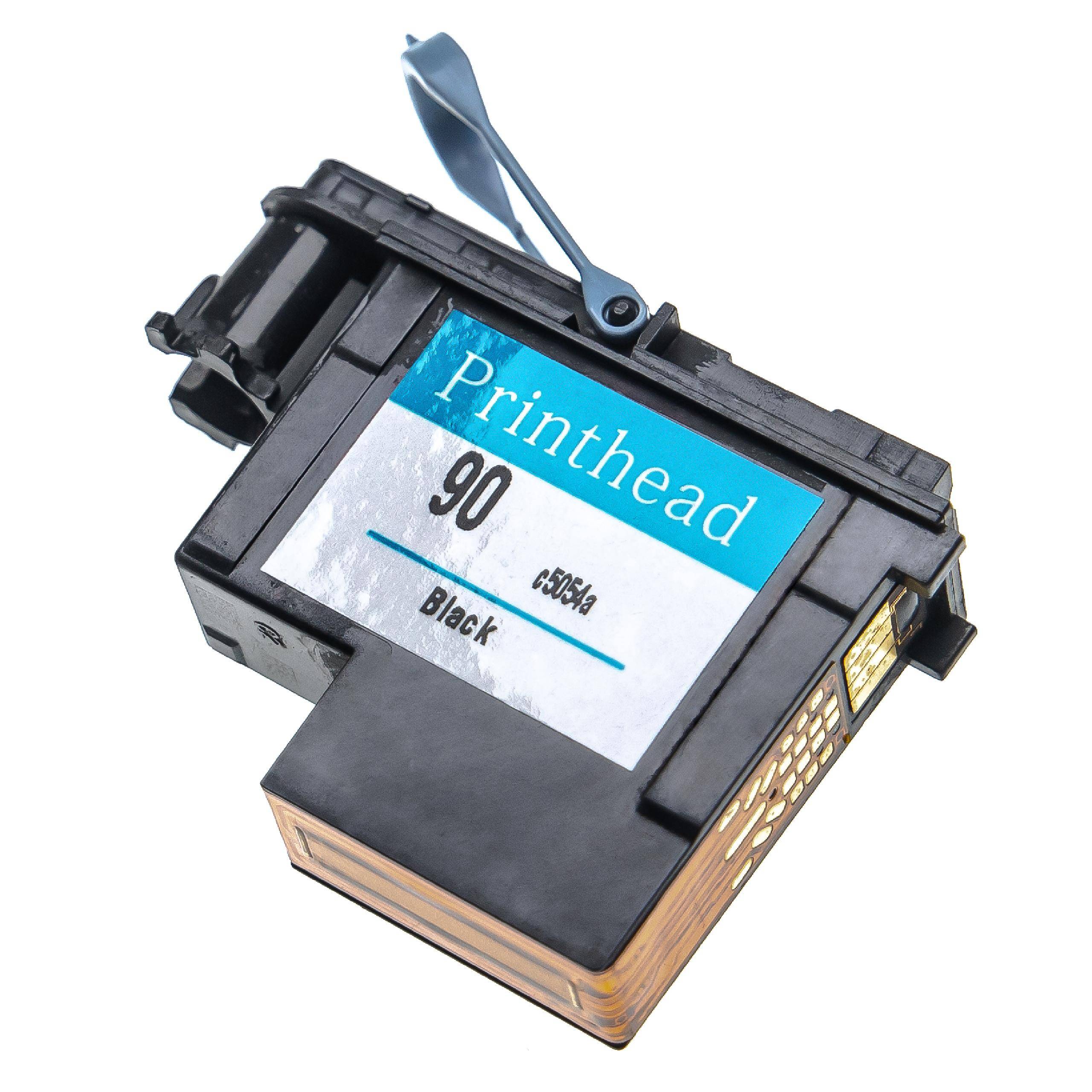 vhbw Druckkopf kompatibel mit HP DesignJet 4500mfp, 4000ps, 4500, 4000, 4500ps Drucker - schwarz 6 cm breit refurbished