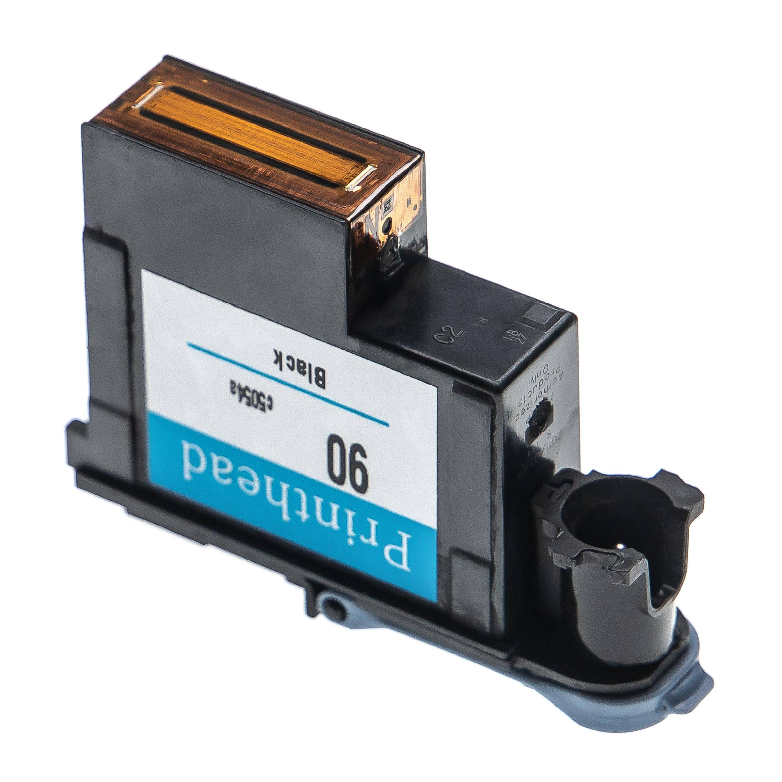 vhbw Druckkopf kompatibel mit HP DesignJet 4500mfp, 4000ps, 4500, 4000, 4500ps Drucker - schwarz 6 cm breit refurbished