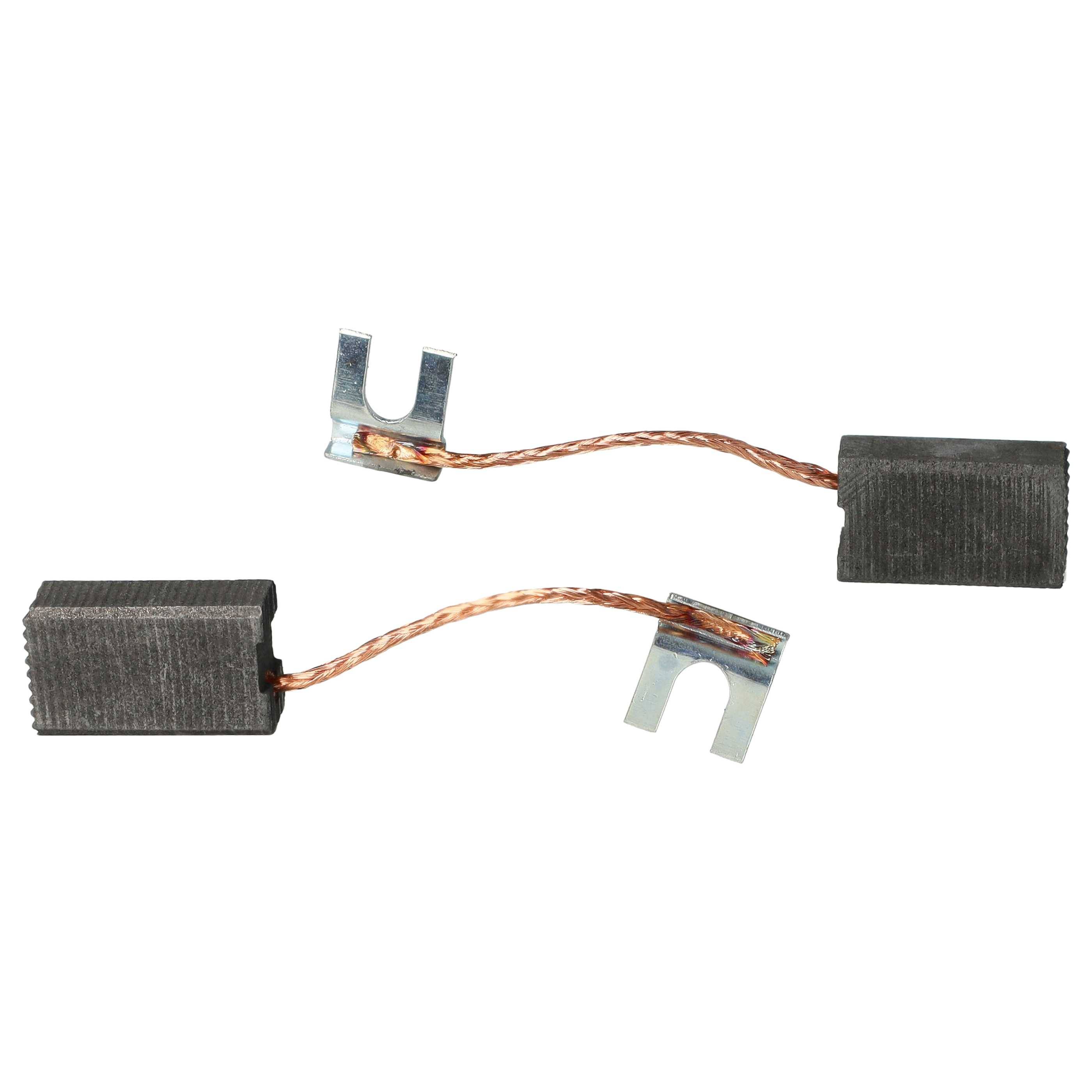 vhbw 2x Kohlebürste kompatibel mit Eibenstock Automix 11502 | Mxt 110 B Elektrowerkzeug, 6,35 x 10 x 17mm