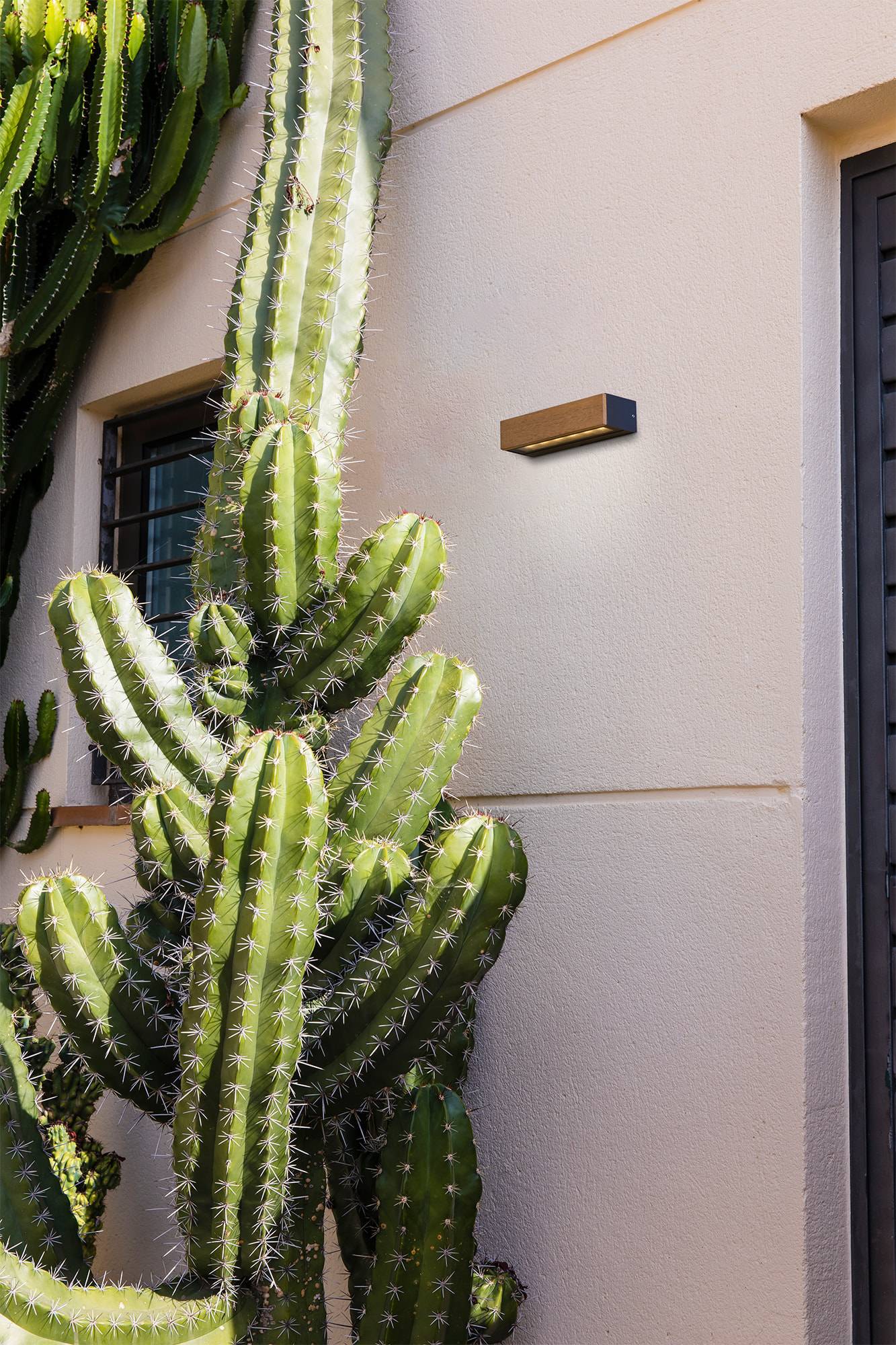 LED Außen Wandleuchte Lako Holz