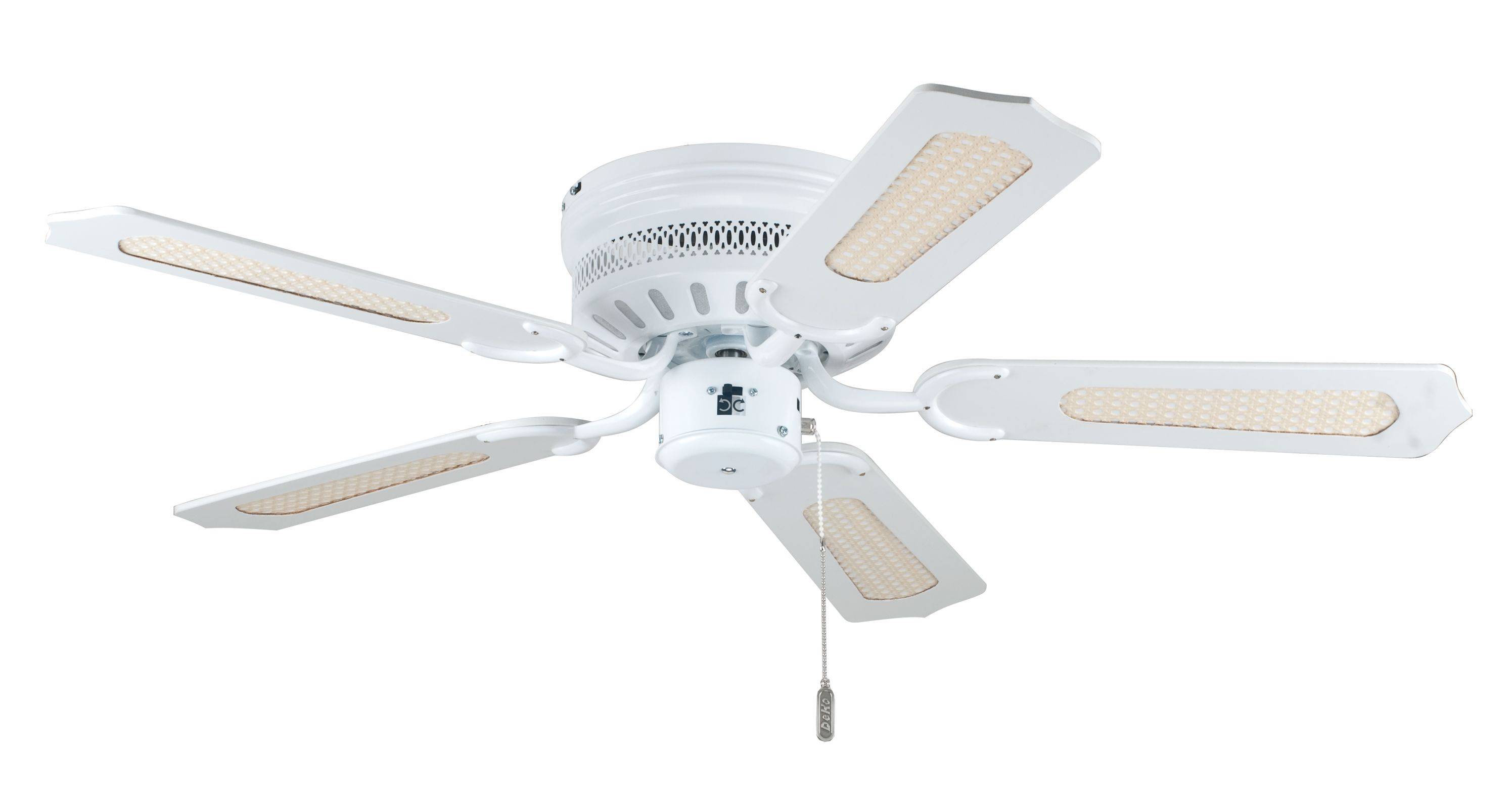 Deckenventilator White Liane 132 cm mit Zugkette