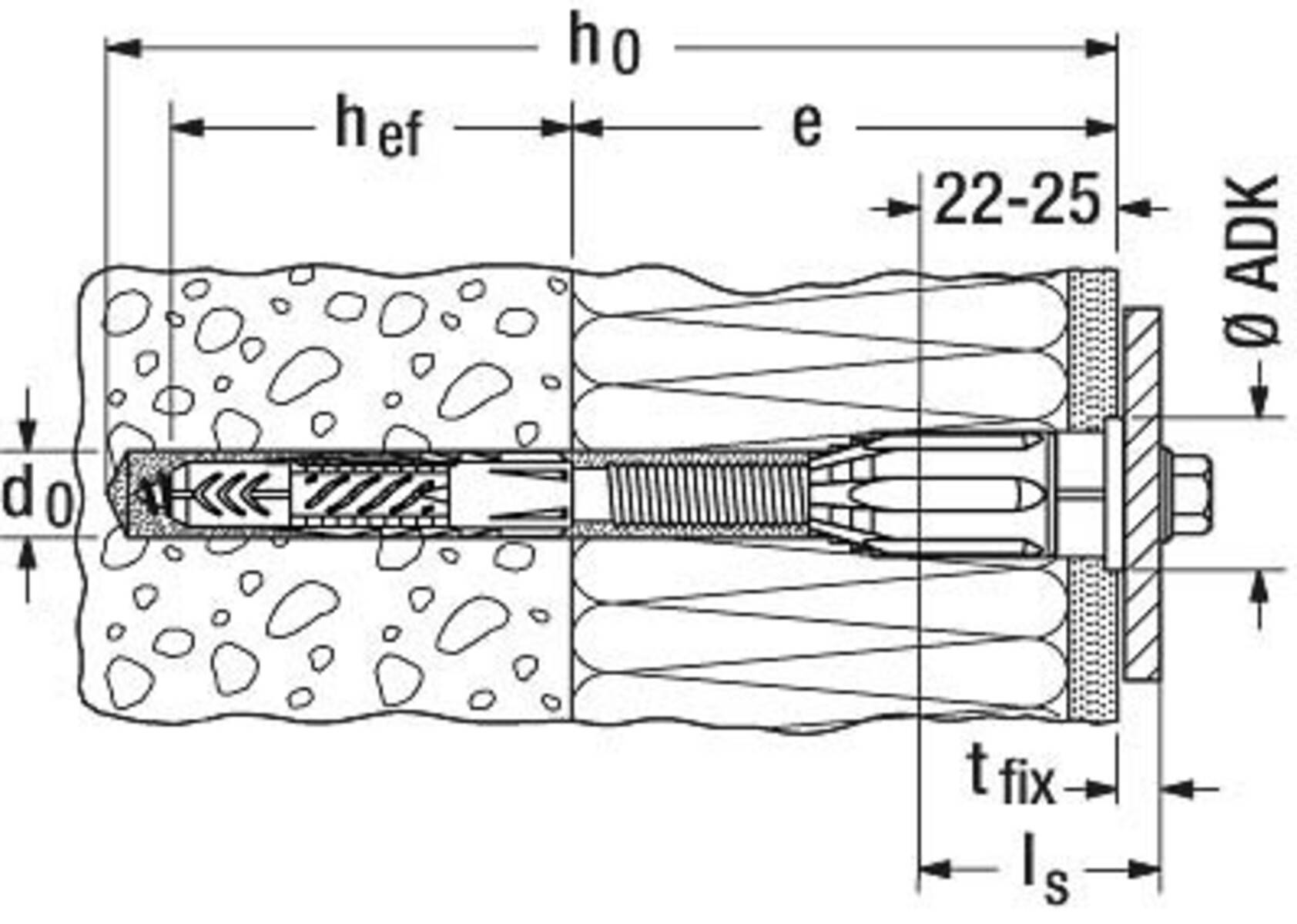 Fischer Deutschl. Verankerungssystem 8/140 M6