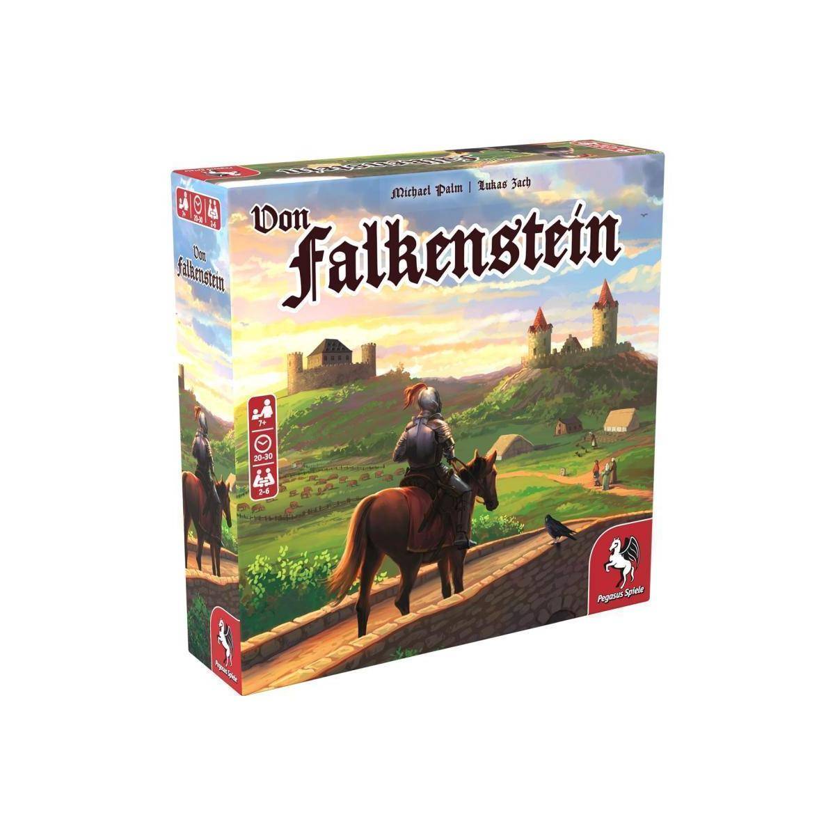 51983G - Von Falkenstein, Brettspiel, für 2-6 Spieler, ab 7 Jahren (DE-Ausgabe)