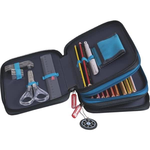 Schülerer-Etui 3 Reissverschlüsse Supercar2