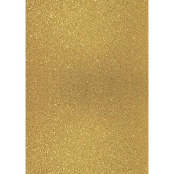 Glitterkarton A4 360g/qm dunkelgold