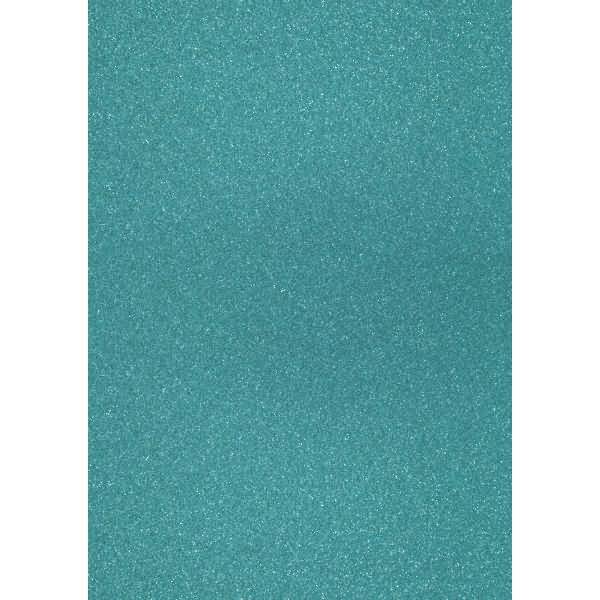 Glitterkarton A4 360g/qm preußischblau (petrol)