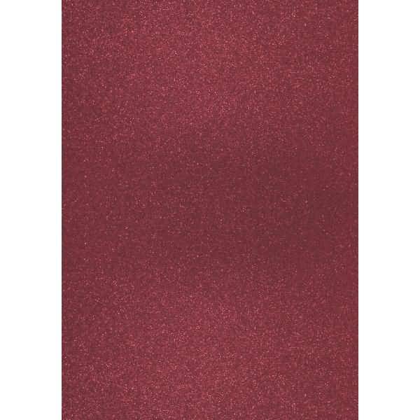 Glitterkarton A4 360g/qm weinrot