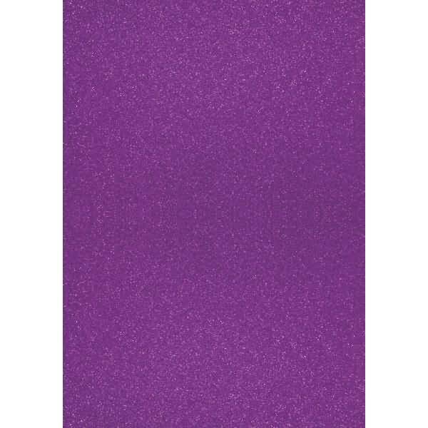 Glitterkarton A4 360g/qm lila