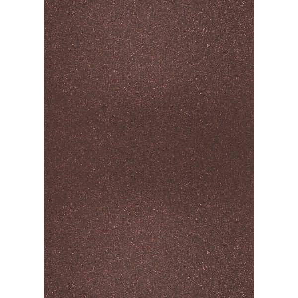 Glitterkarton A4 360g/qm mocca