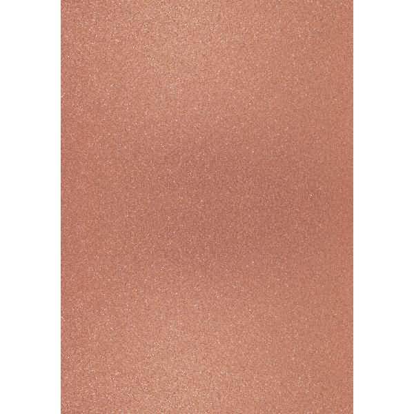 Glitterkarton A4 360g/qm dunkelkupfer