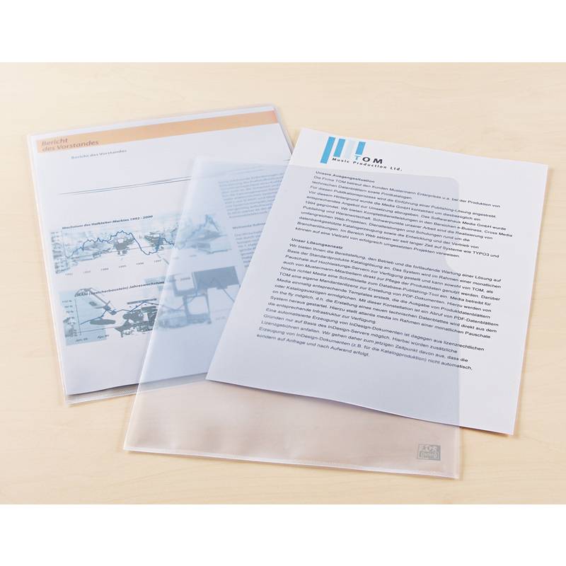 Oxford Sichthülle Premium, DIN A4, PP, 0,15 mm, genarbt