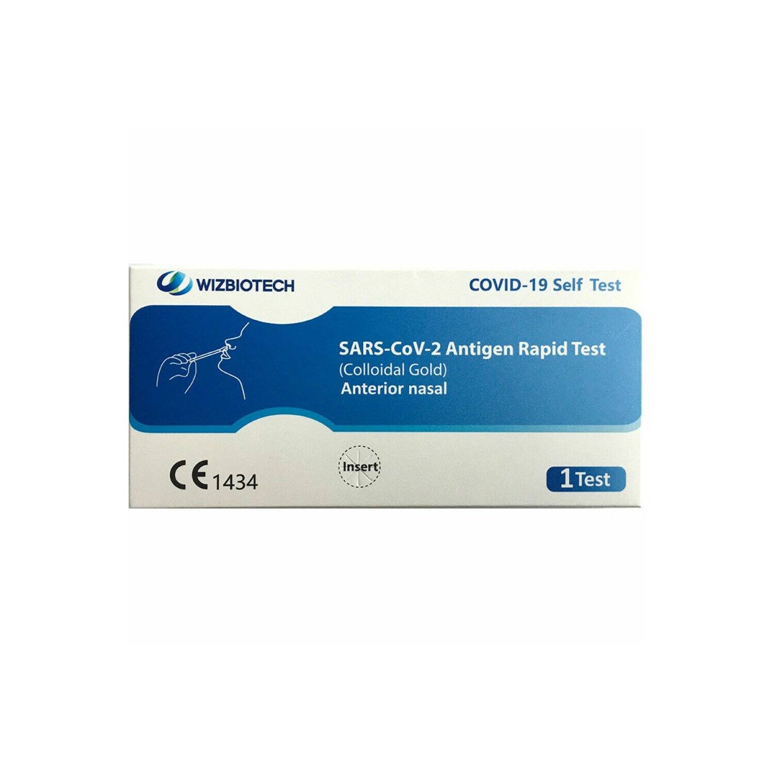50x WIZ BIOTECH Schnelltest Nasal Laientest COVID-19 SARS-CoV-2 Antigen Rapid Test (Colloidal Gold)