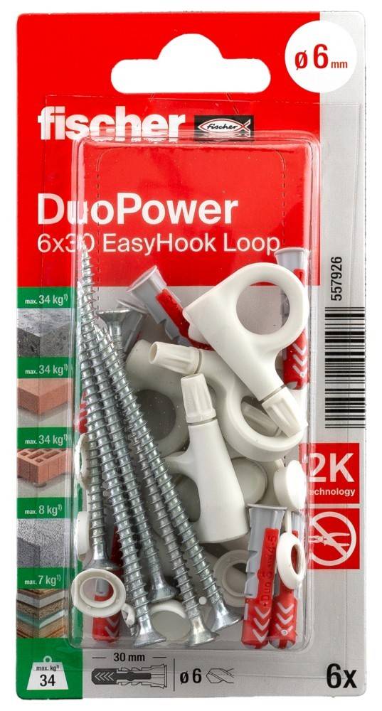 Fischer Deutschl. Haken EasyHook DuoPower 557926
