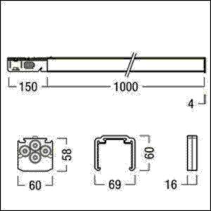 Zumtobel Group Ausspeisung flex. TECTON TA-F WH IP64