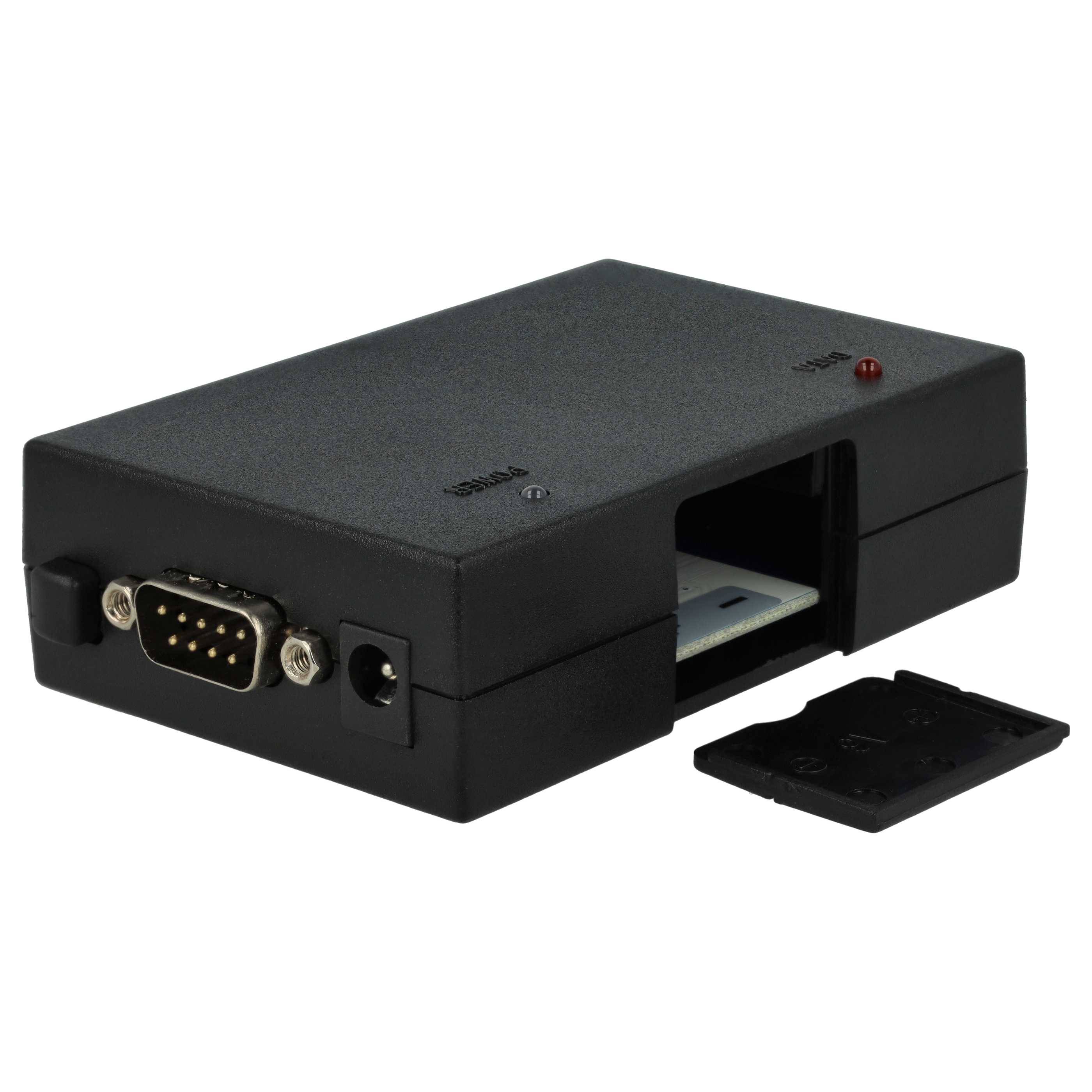 vhbw Rib Box kompatibel mit Motorola GP900, MCS2000, MTS2000, MTS2013, MT2100, Maxtrac - Programmieradapter inkl. RS232 Kabel Schwarz