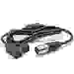 vhbw D-Tap Kabel kompatibel mit Hirose 12 Pin, Panasonic AF100, GH1, GH2, GH3, GH4 Kamera, Objektiv -1 m, Schwarz