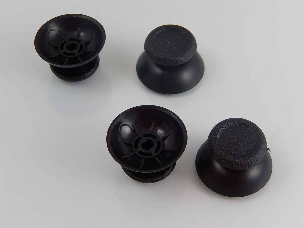 vhbw 4x Thumbsticks kompatibel mit Sony Playstation 4 Controller - Joystick Kappen, Kunststoff Schwarz