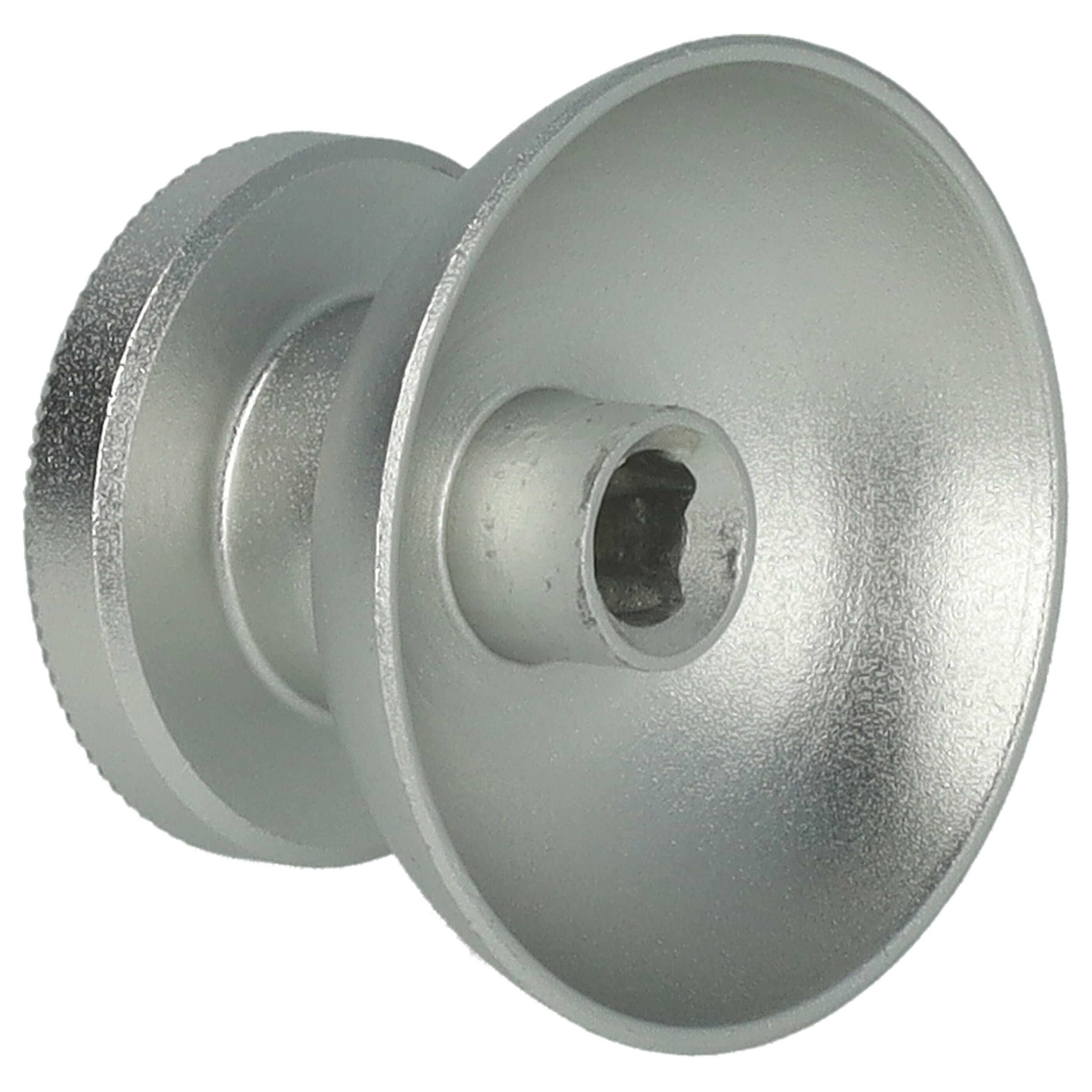 vhbw 2x Thumbsticks kompatibel mit Microsoft XBox One Controller - Joystick Kappen, Aluminium, Silber