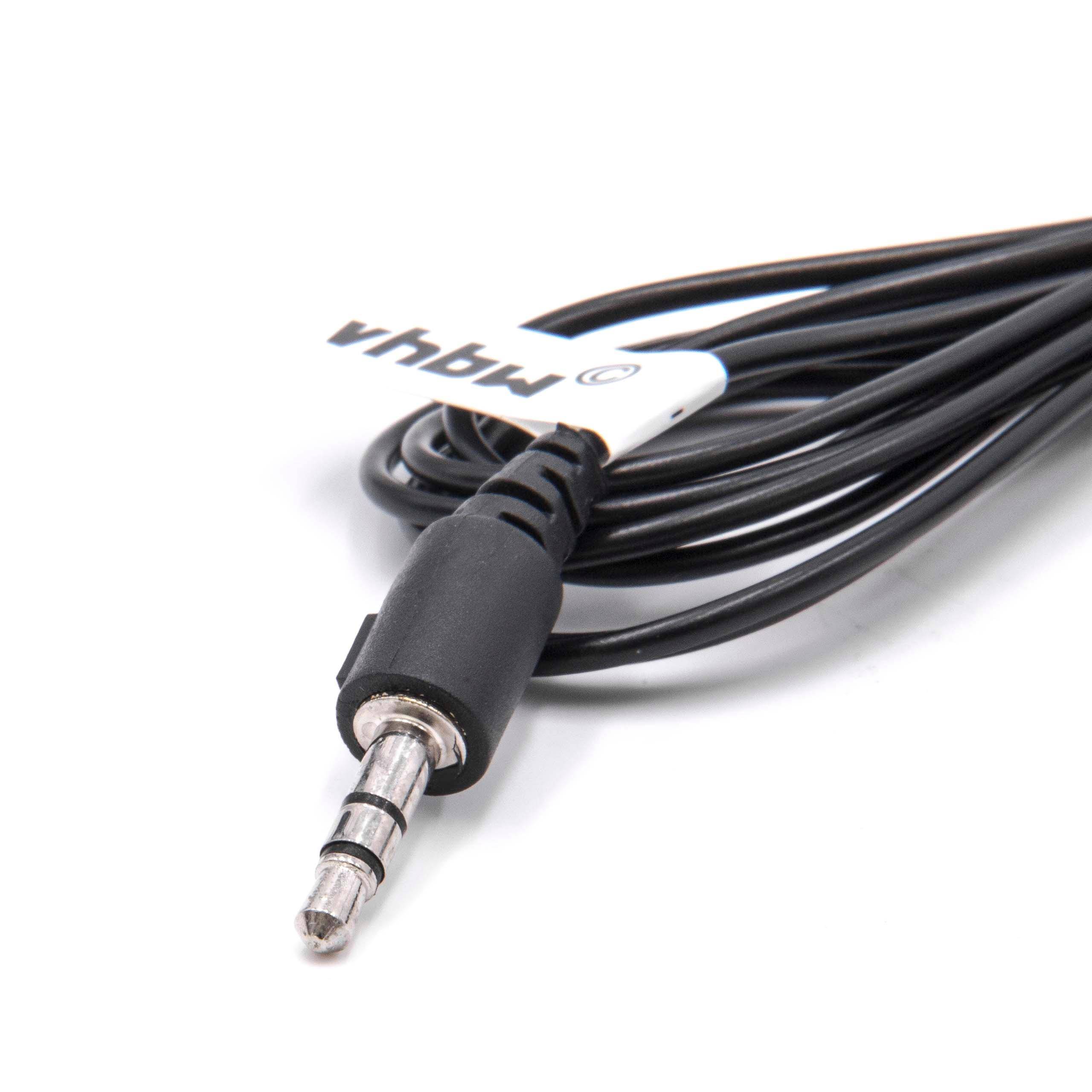 vhbw Lavalier Mikrofon für Handy, Smartphone - Externes Lapel Mic mit 3,5 mm-Anschluss, Schwarz