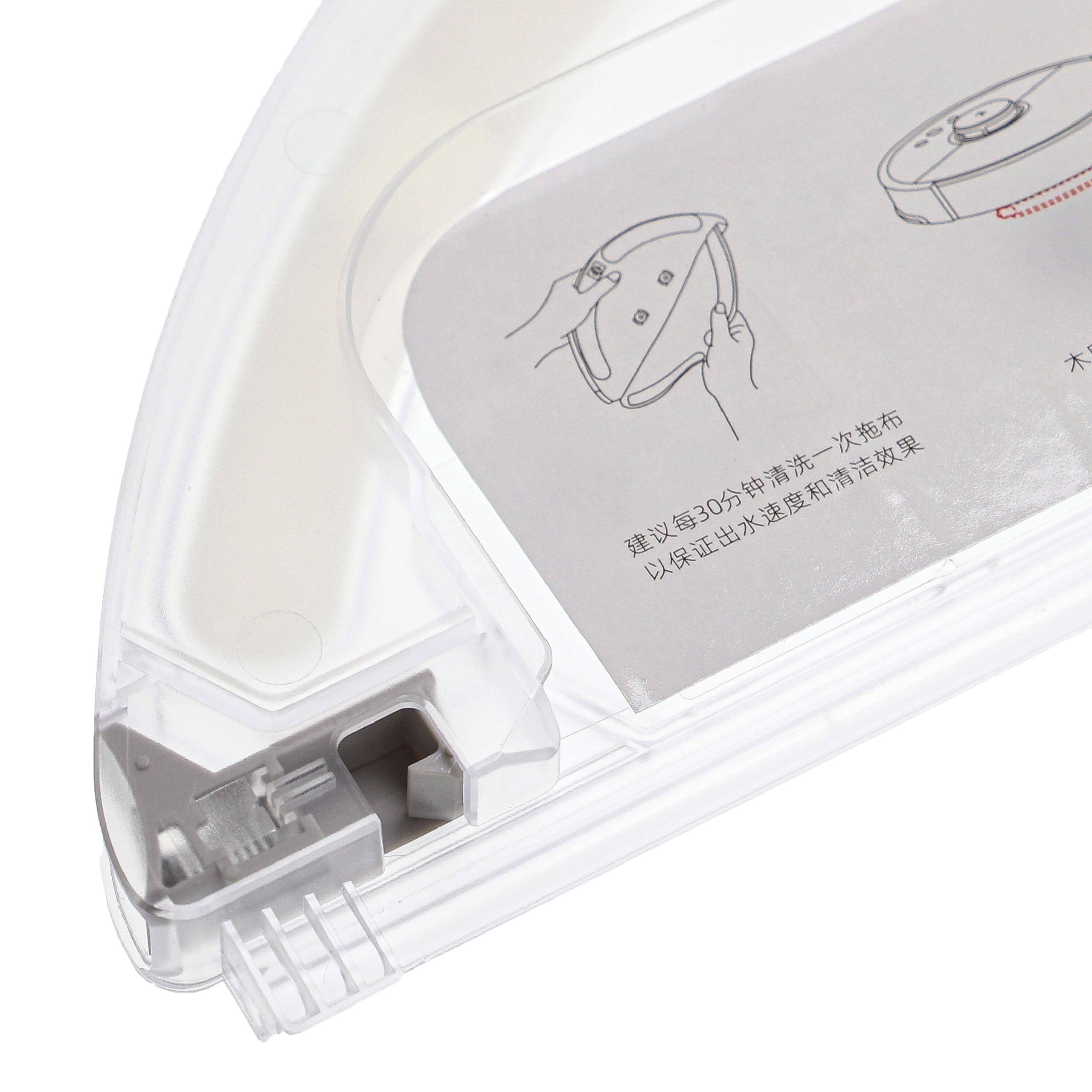 vhbw Wassertank kompatibel mit Xiaomi Roborock S51, S55, S50 Saugroboter - 150 ml, Transparent