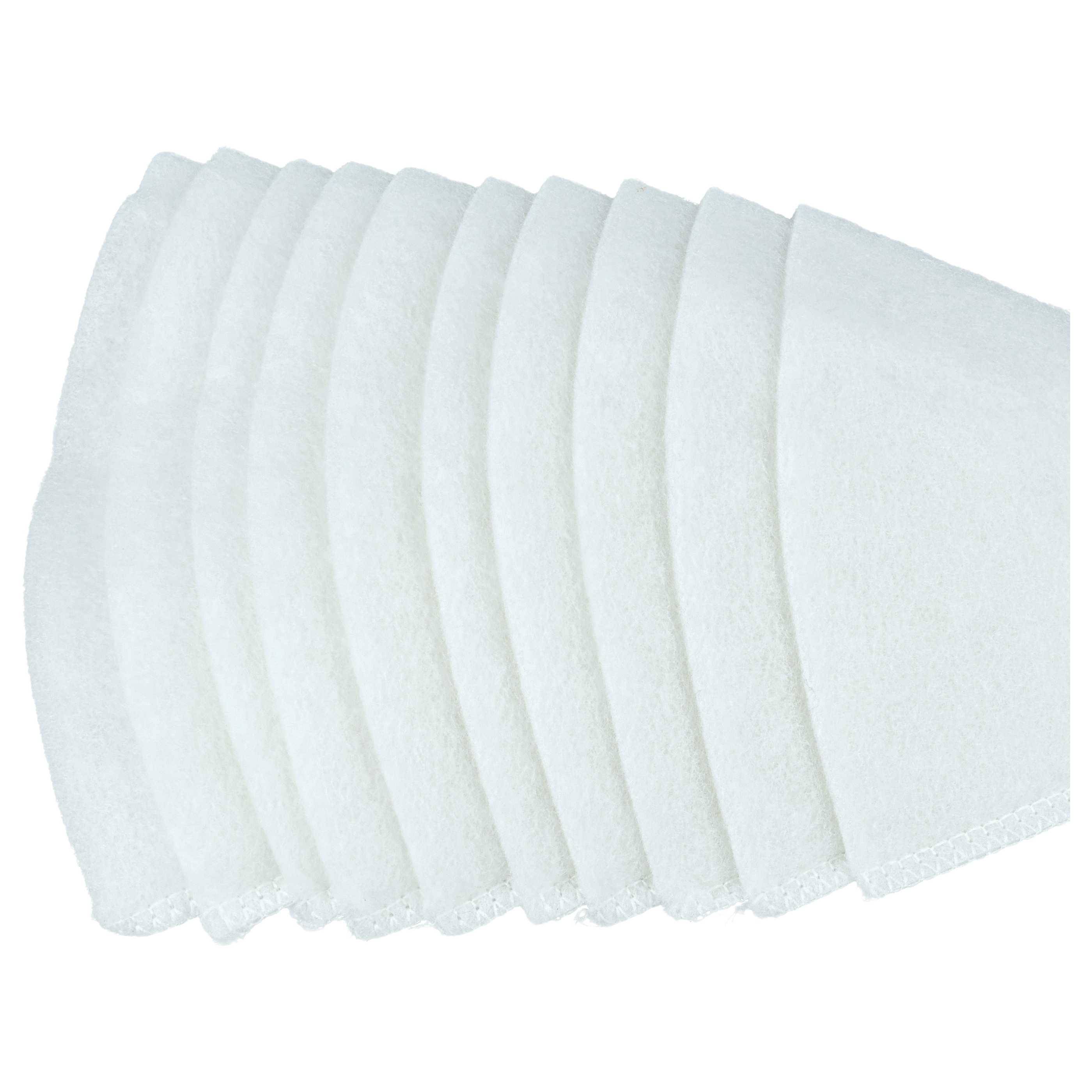 vhbw 50x Kegelfilter Ersatz für Zehnder 990320031 für Lüftungsanlage - Abluftfilter G4, DN 100 Weiß