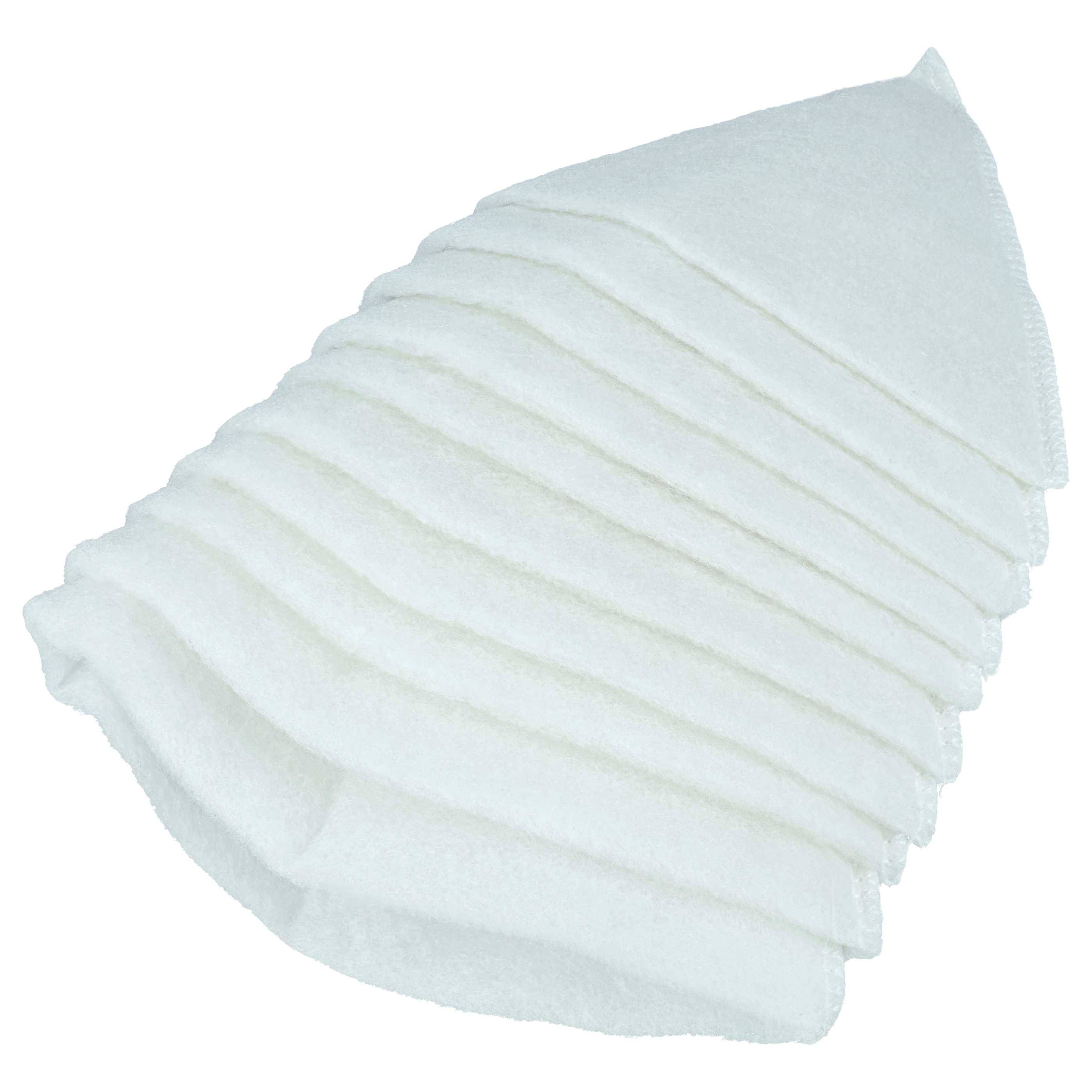 vhbw 50x Kegelfilter kompatibel mit Zehnder ComfoValve Luna E125 Lüftungsanlage - Abluftfilter G4, DN 100 Weiß