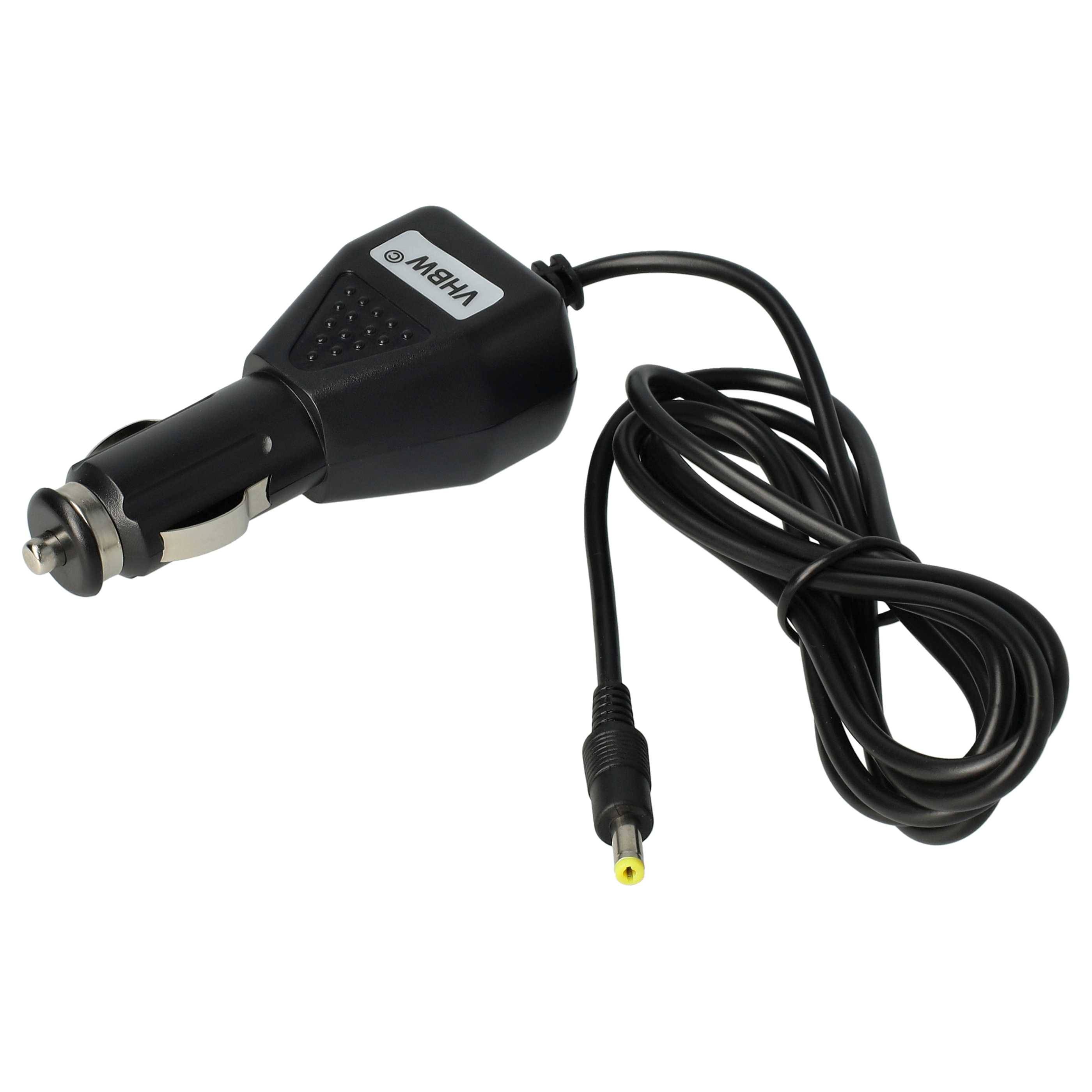 vhbw KFZ-Ladekabel kompatibel mit Philips PD7000C, PD7015, AY4132-05, AY4133, DVD-PD7030, PD7022 DVD-Player - 12V Ladegerät Schwarz