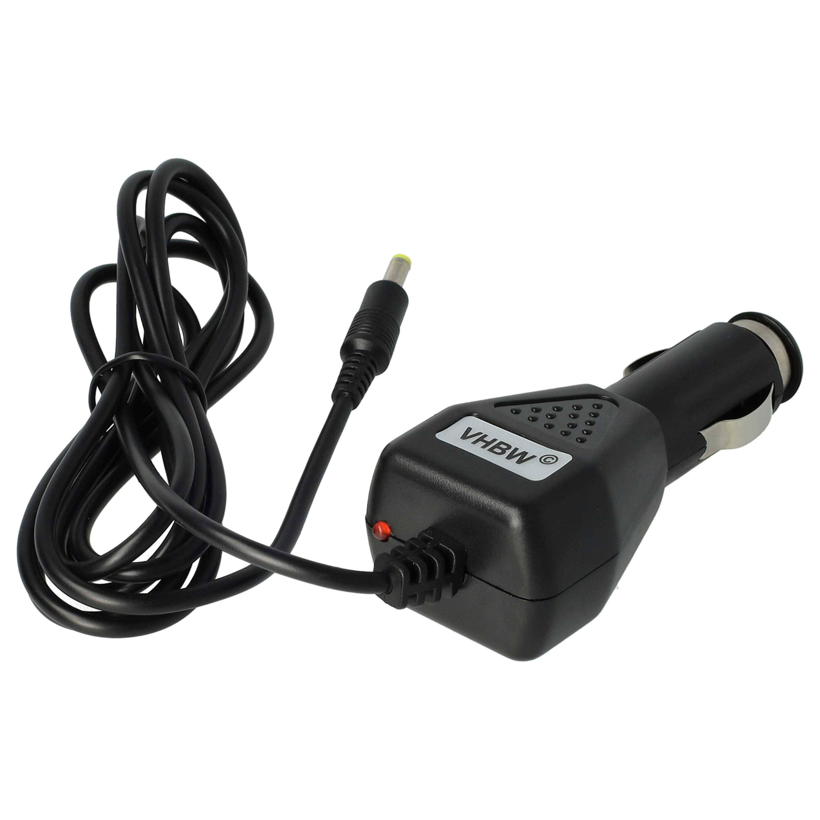vhbw KFZ-Ladekabel kompatibel mit Philips PD7000C, PD7015, AY4132-05, AY4133, DVD-PD7030, PD7022 DVD-Player - 12V Ladegerät Schwarz
