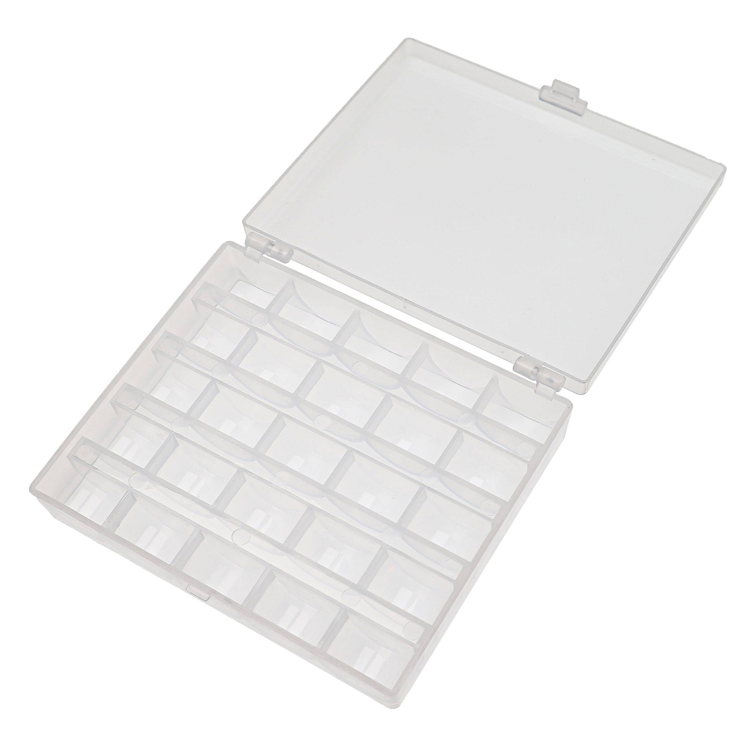 vhbw Aufbewahrungs-Box kompatibel mit Janome 1612, 1814, 1812, 1810, 1722, 1714, 1622, 1806, 1804, 1803, 1780 Nähmaschinen-Spulen - Leer