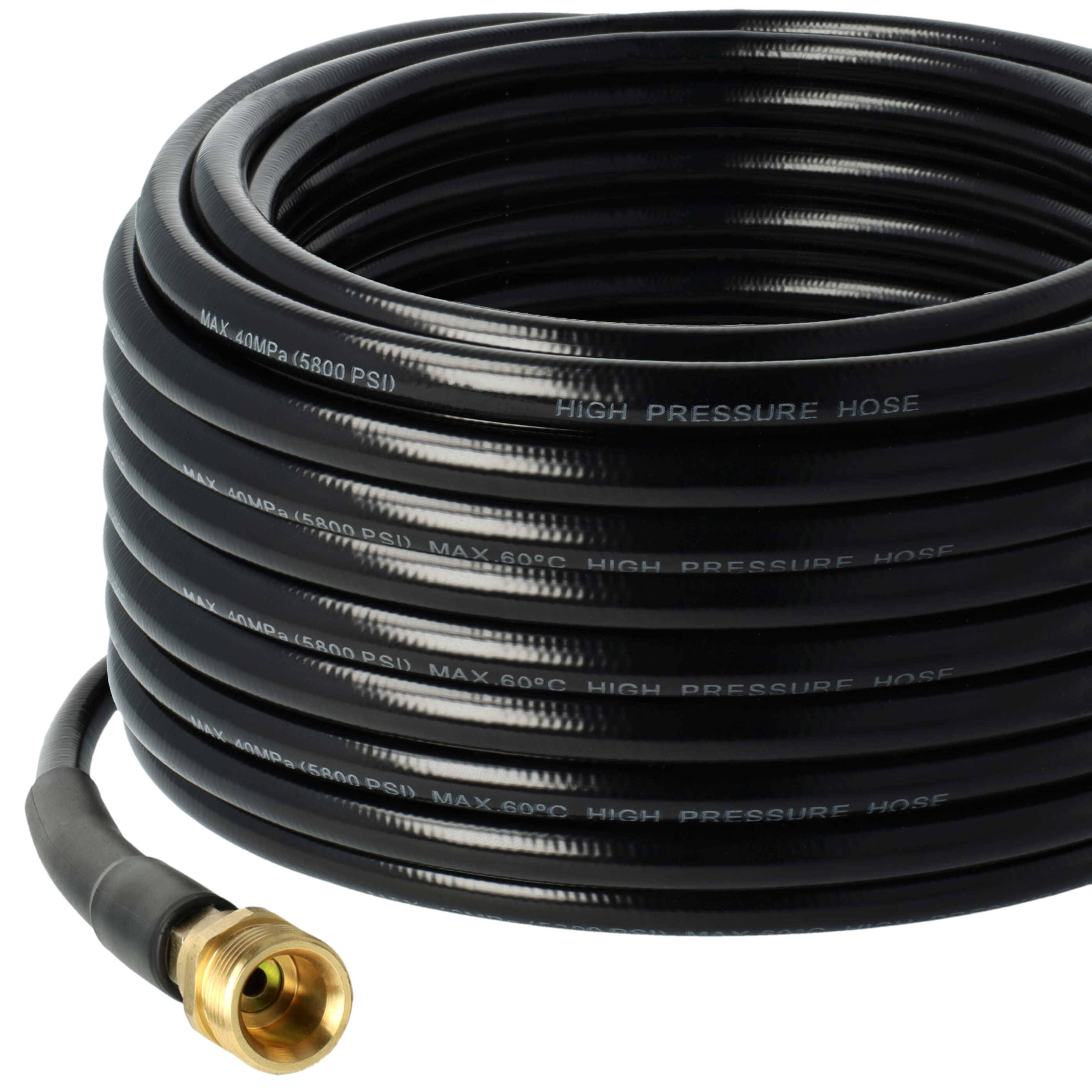 vhbw 30 m Verlängerungsschlauch kompatibel mit Kärcher K3, K 2 Premium Home, K 3.65 MD Hochdruckreiniger mit M22 x 1,5 Gewindeanschluss, Schwarz