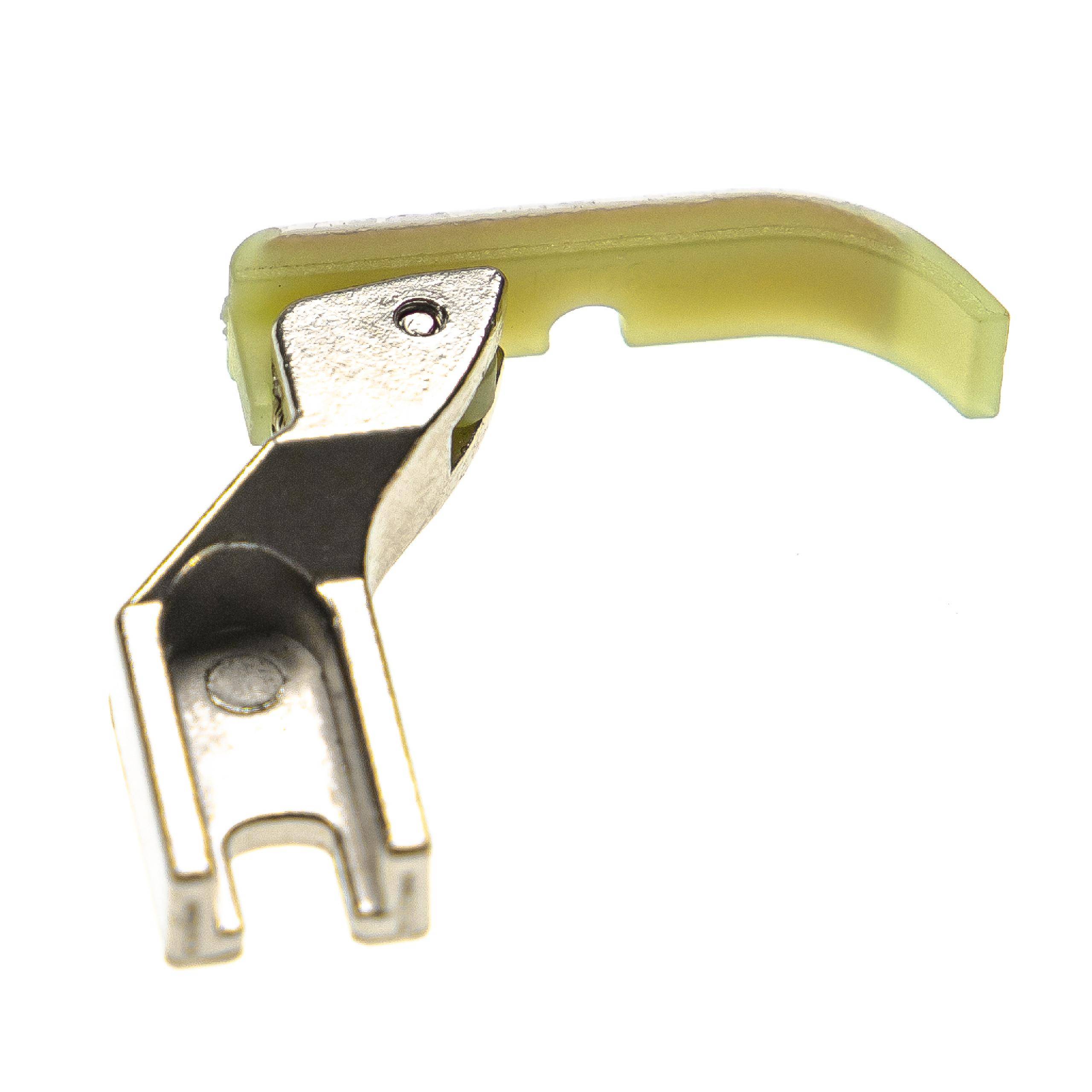 vhbw Reißverschlussfuß T36LN, links kompatibel mit Consew 220, 230, 217, 210, 219, 218, 102, 105, 103, 2230 Industrienähmaschine