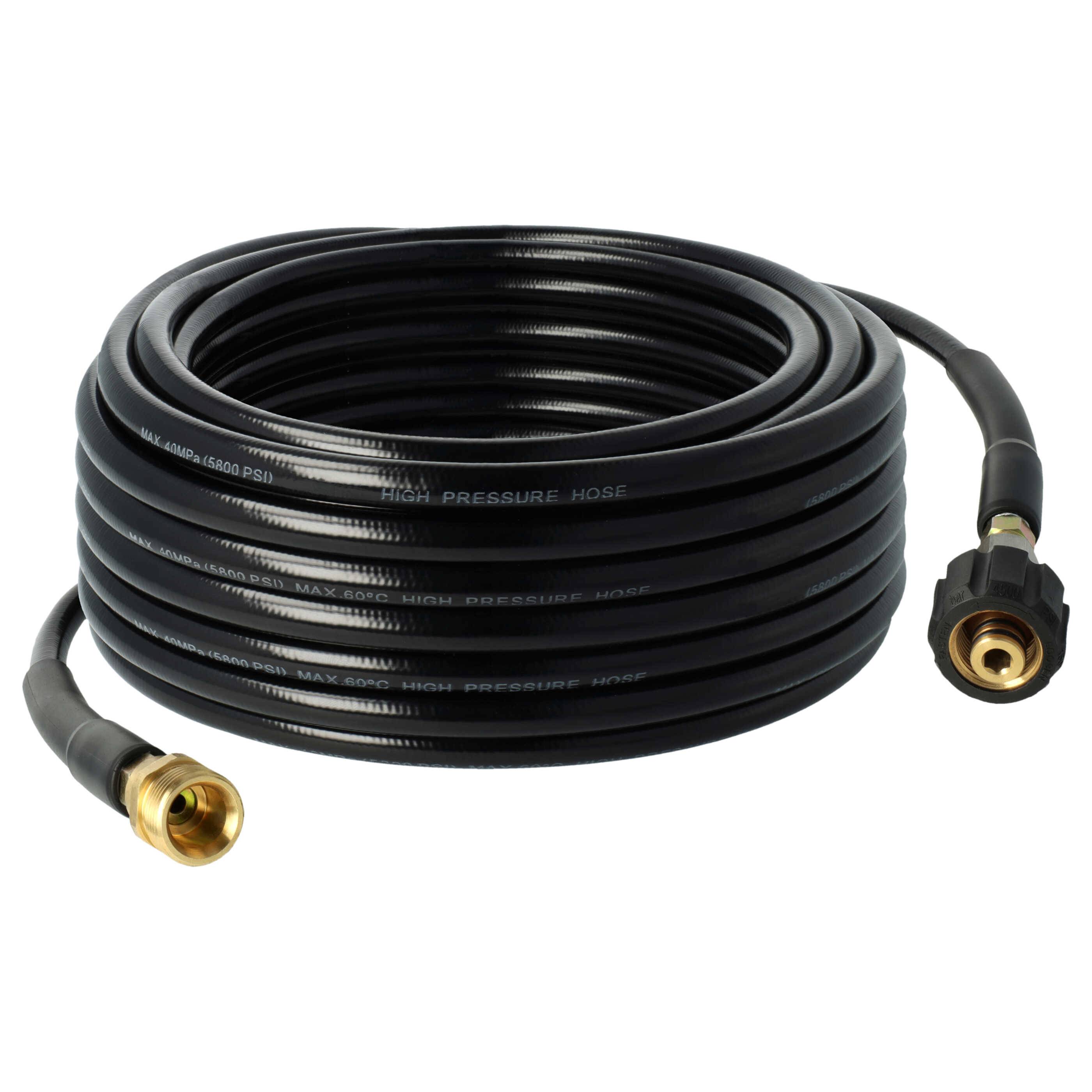 vhbw 20 m Verlängerungsschlauch kompatibel mit Kärcher K 4.990 MD Plus | K 4.99 M plus Hochdruckreiniger mit M22 x 1,5 Gewindeanschluss Schwarz