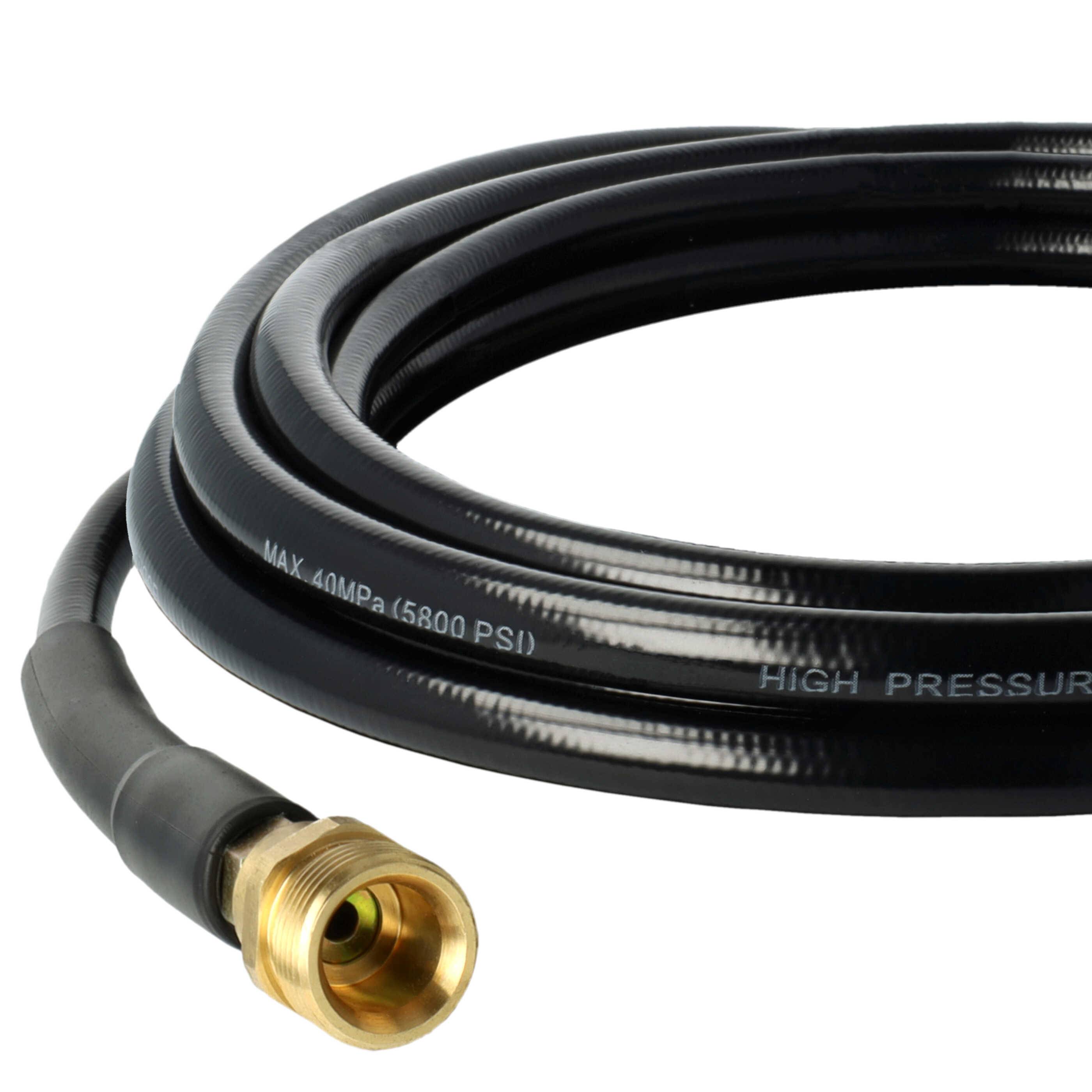 vhbw 3 m Verlängerungsschlauch kompatibel mit Kärcher K 2.08 plus, K 2.100, K 2.120 Hochdruckreiniger mit M22 x 1,5 Gewindeanschluss, Schwarz