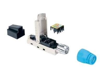 Intellinet Cat8.1 40G Shielded Toolless RJ45 Modular Field Termination Plug, For Easy and Quick High-quality Cable Assembly, Ideal for Data Centers