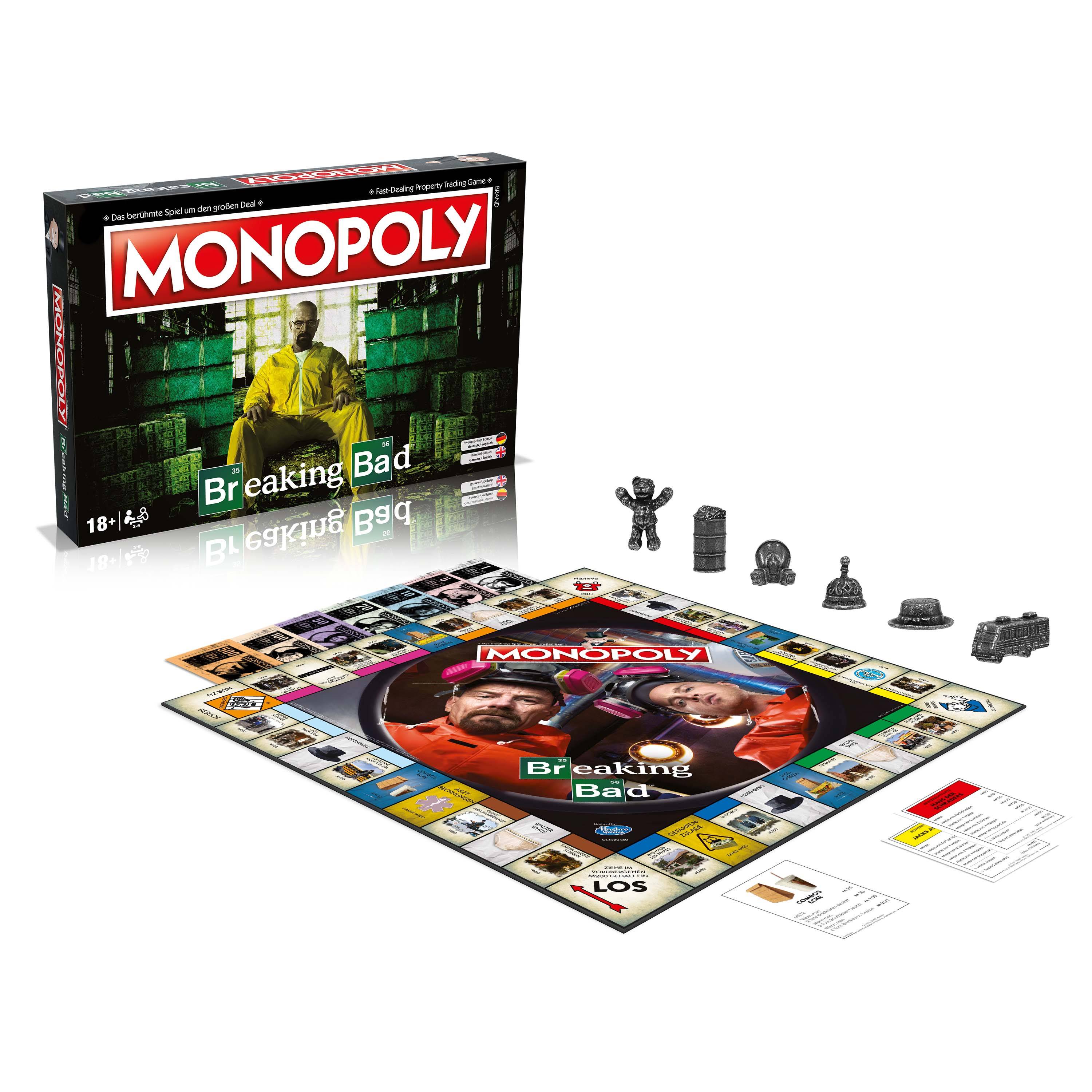 Monopoly - Breaking Bad (deutsch/englisch) + Top Trumps Brettspiel Gesellschaftsspiel