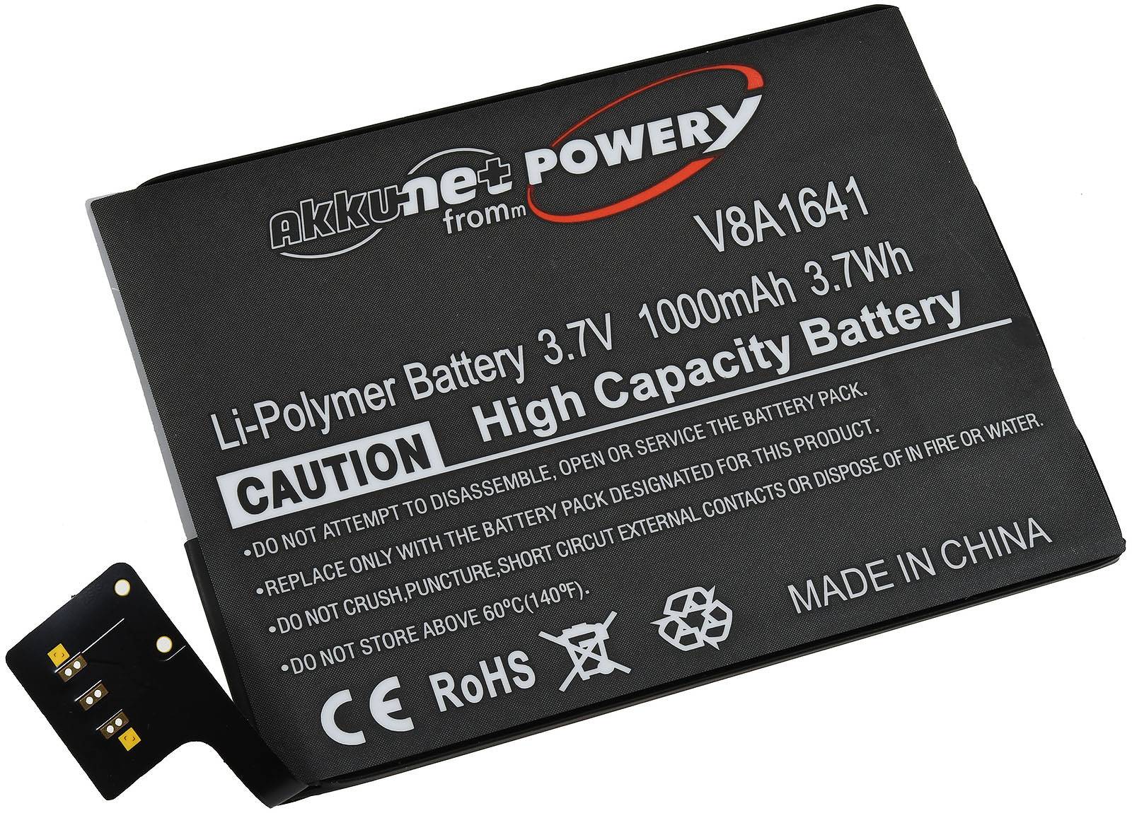 Powery Akku passend für Apple iPod Touch 6. Generation, A1574, Typ A1641, 3,7V, Li-Polymer
