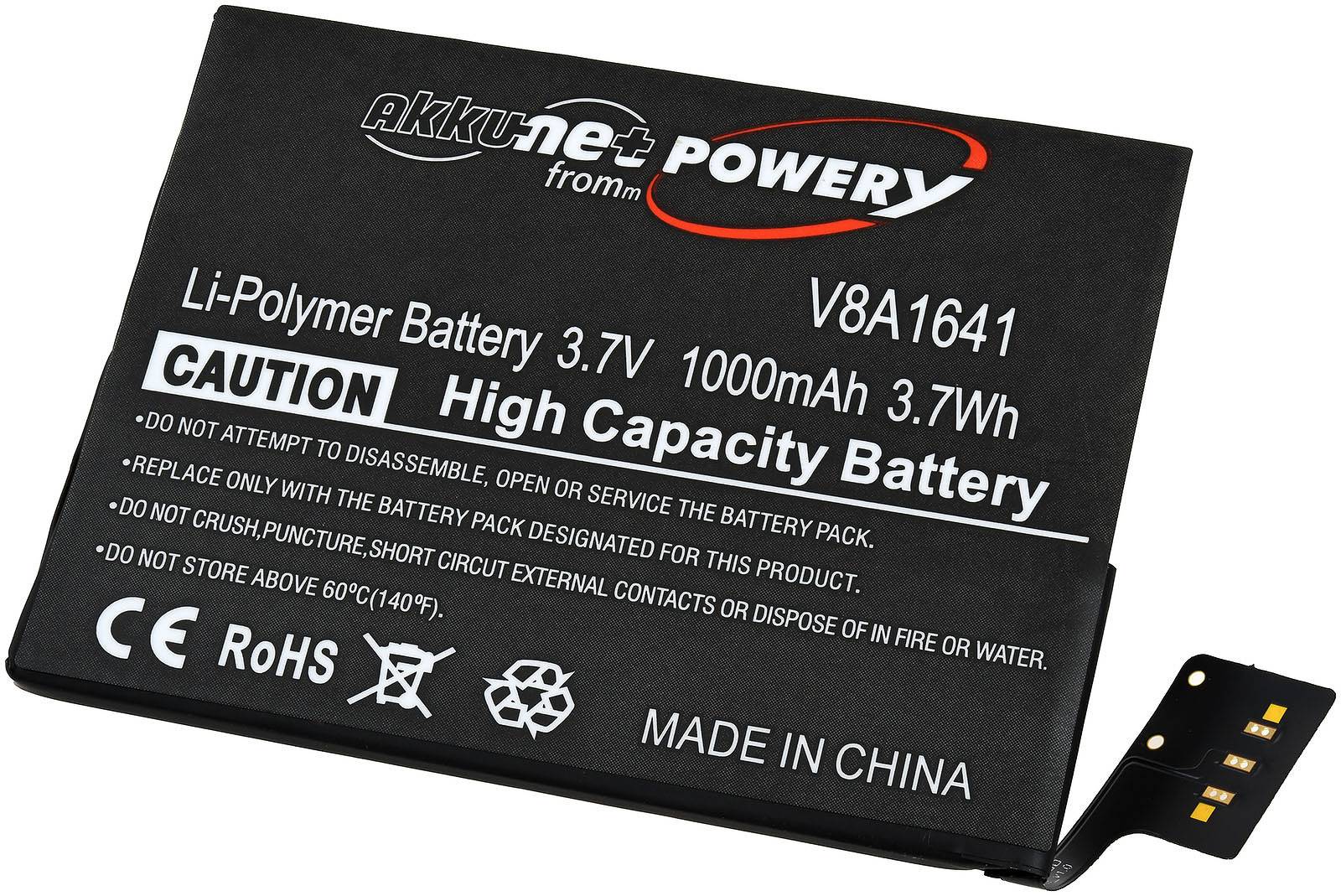 Powery Akku kompatibel mit Apple Typ A1641, 3,7V, Li-Polymer
