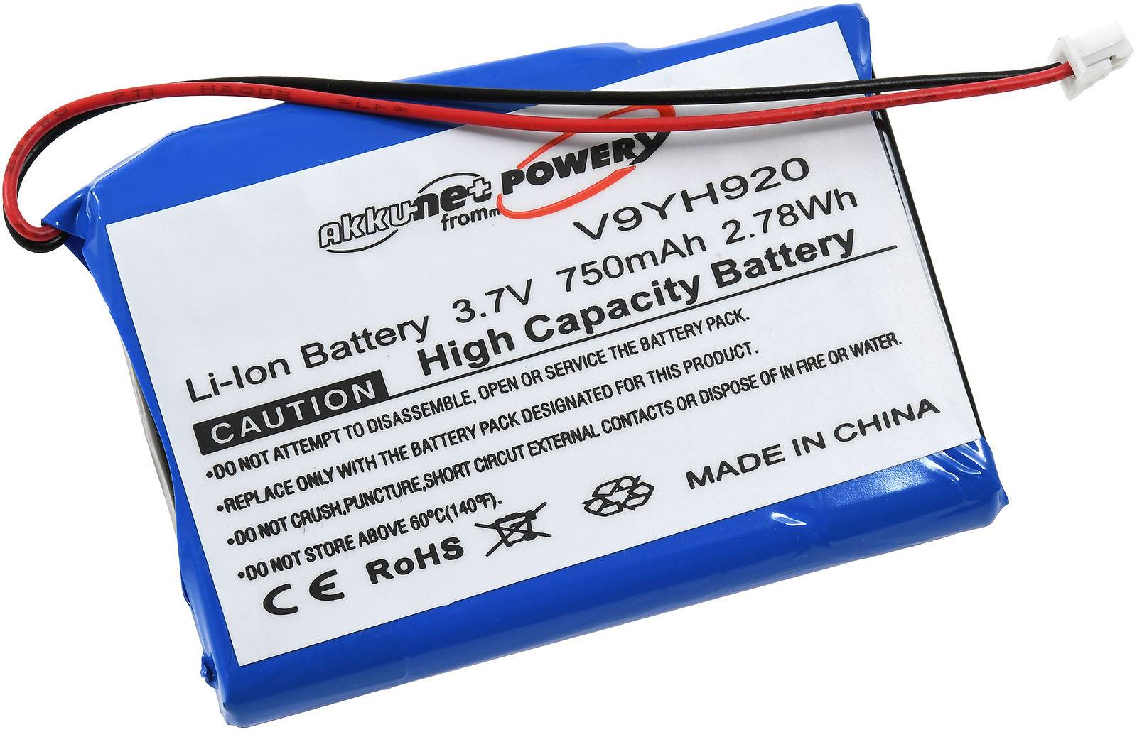 Powery Akku kompatibel mit Samsung Typ PPSB0502, 3,7V, Li-Ion