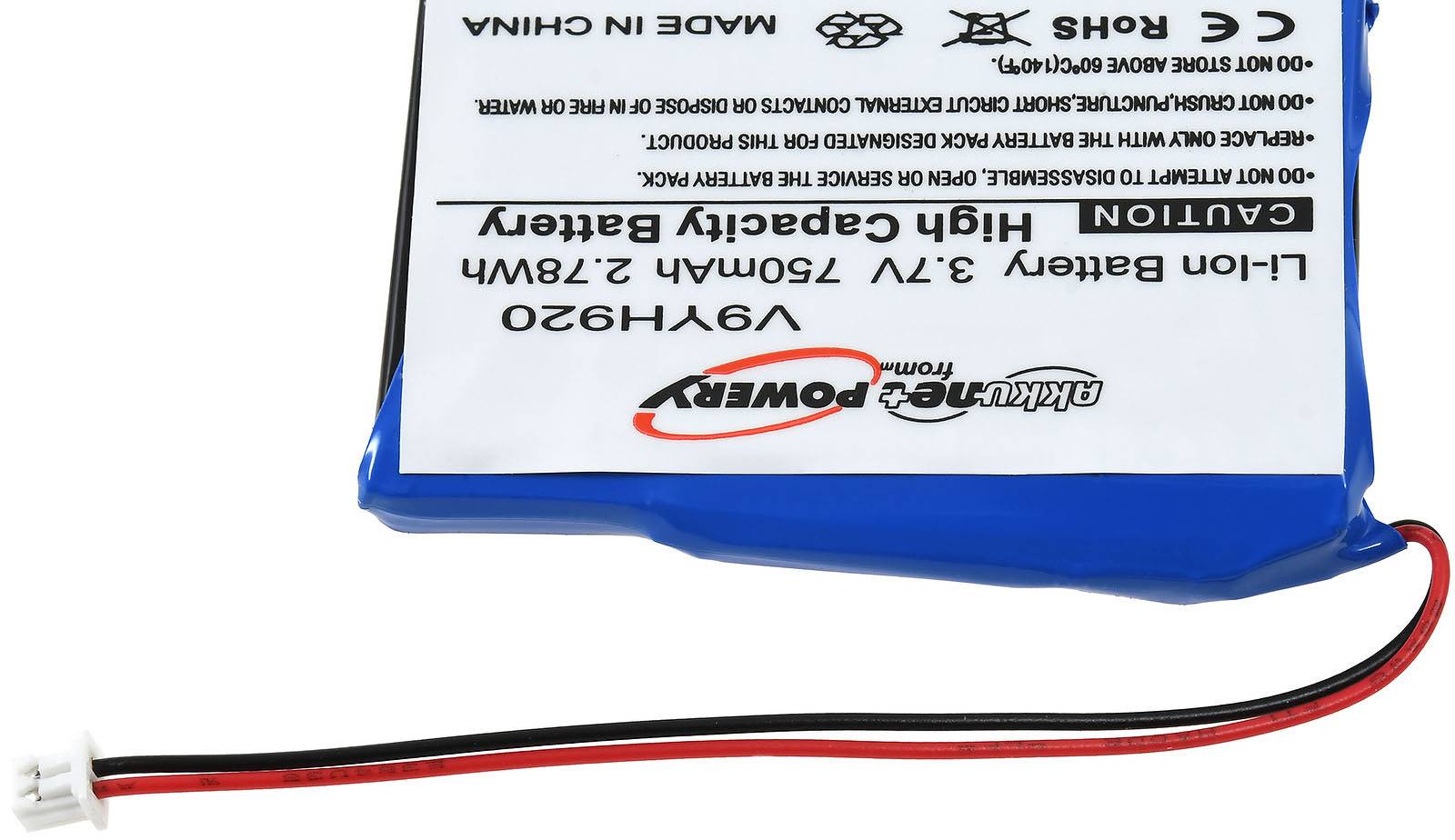 Powery Akku für MP3-Player Samsung YH-925, 3,7V, Li-Ion
