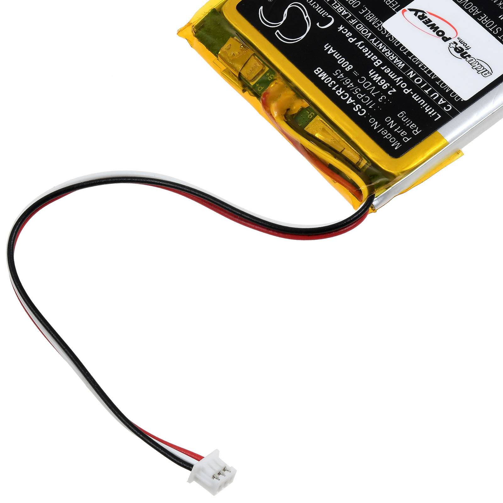 Powery Akku passend für Babyphone, Bewegungsmelder Angelcare AC1300-D, 3,7V, Li-Ion