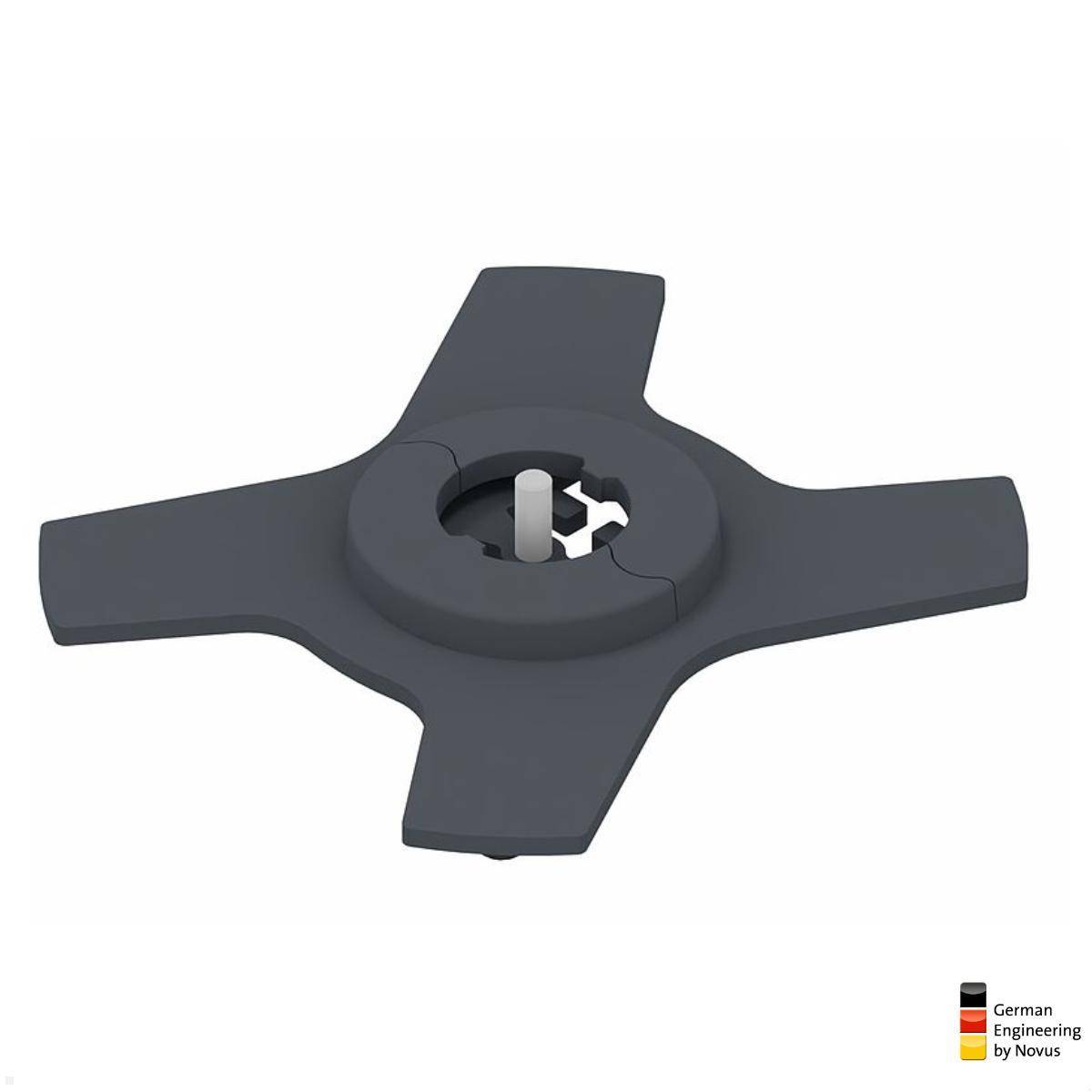 Novus Zubehör POS Standfuß in X-Form (795+1705+001), schwarz