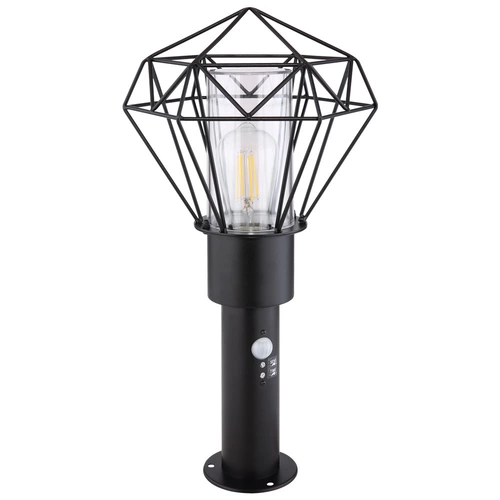 Außenbeleuchtung Standleuchte Säulenlampe Außen mit Bewegungsmelder Garten Stehlampe Aussen Bewegungsmelder, schwarz Diamant Gitter, 1x E27, LxBxH Außenbeleuchtung Standleuchte Säulenlampe Außen mit Bewegungsmelder Garten Stehlampe Aussen Bewegungsmelder, schwarz Diamant Gitter, 1x E27, LxBxH