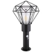 Außenbeleuchtung Standleuchte Säulenlampe Außen mit Bewegungsmelder Garten Stehlampe Aussen Bewegungsmelder, schwarz Diamant Gitter, 1x E27, LxBxH Außenbeleuchtung Standleuchte Säulenlampe Außen mit Bewegungsmelder Garten Stehlampe Aussen Bewegungsmelder, schwarz Diamant Gitter, 1x E27, LxBxH