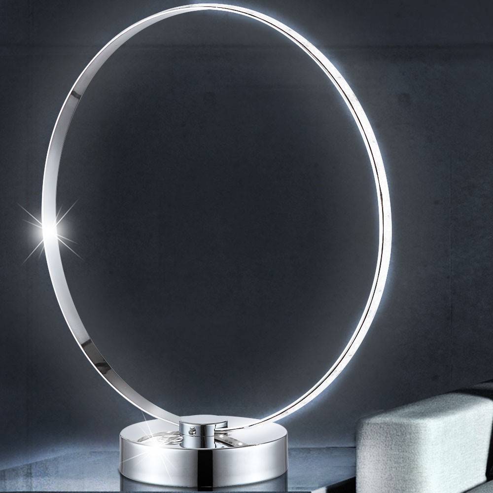 Design LED 12,5 Watt Tisch Leuchte Chrom Treppenhaus Touch Schalter