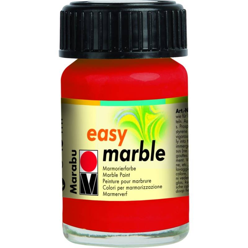 Marabu Marmorierfarbe "Easy Marble", kirschrot, 15 ml, Glas