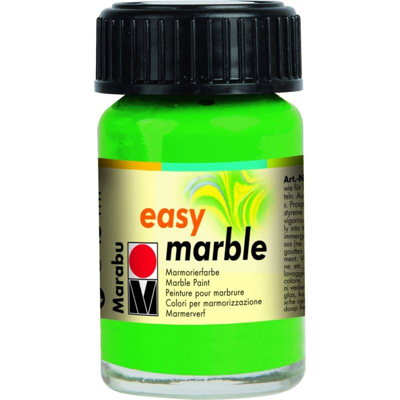 Marabu Marmorierfarbe "Easy Marble", hellgrün, 15 ml, Glas