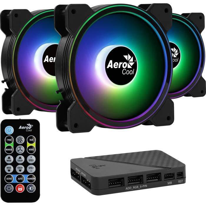 AEROCOOL Saturn 12F ARGB Pro (3er-Pack) - 120-mm-ARGB-Lüfter für Box