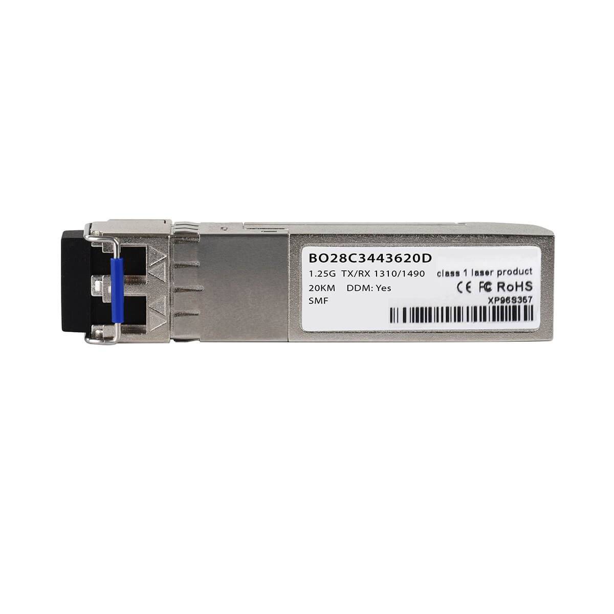 BlueOptics BO28C3443620D cSFP Bidi Transceiver 1000BASE-2BX-U 20KM